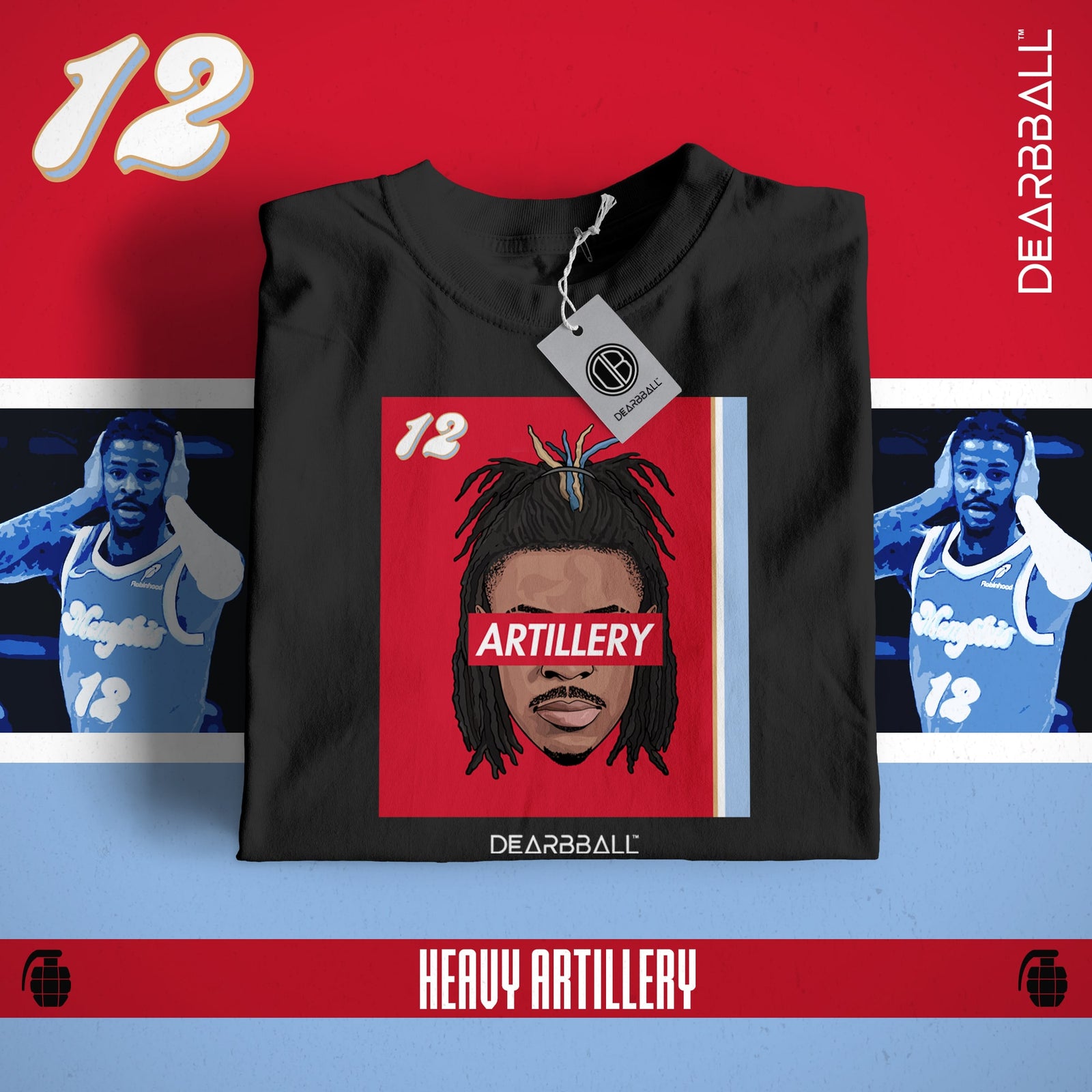 Conjunto Short e T-Shirt DearBBall - ARTILLERY MEMPHIS Edição GAMETIME
