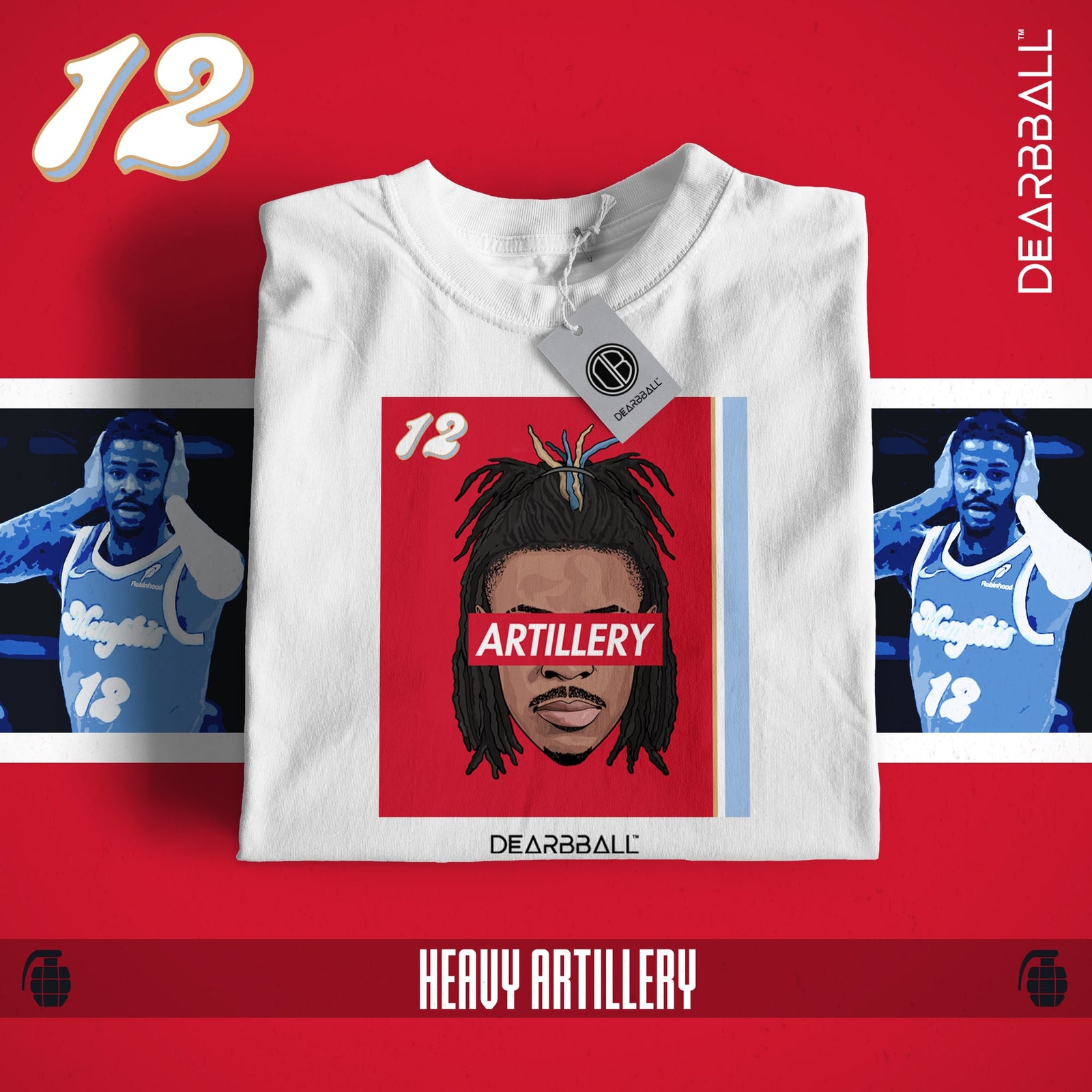 Conjunto Short e T-Shirt DearBBall - ARTILLERY MEMPHIS Edição GAMETIME