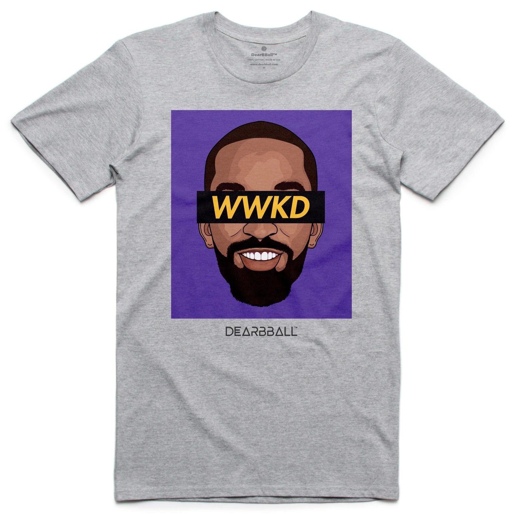 Jr Smith T-Shirt Bio - WWKD Supremacy Los Angeles Lakers Basketball Dearbball blanc