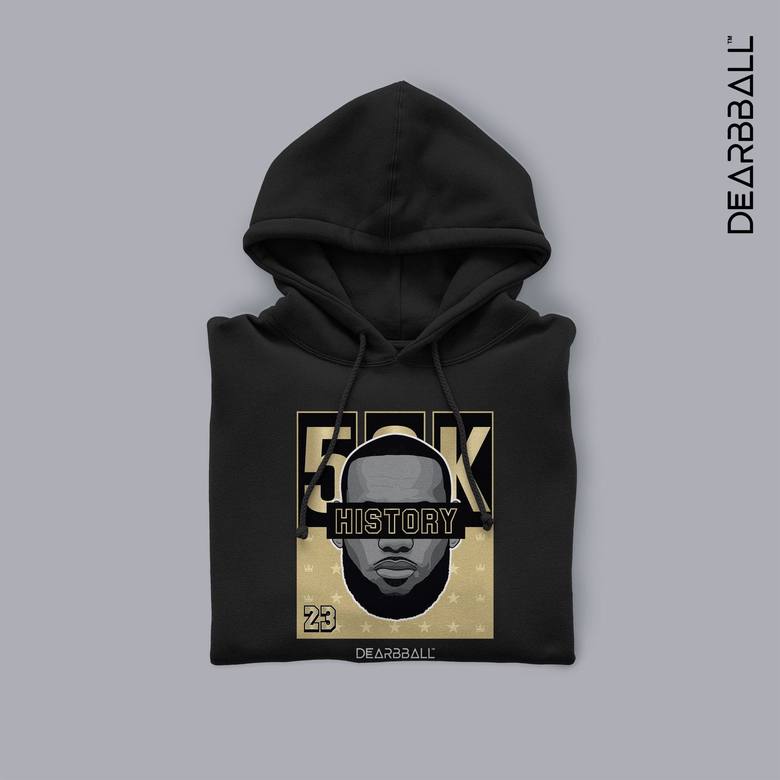 DearBBall Sweat à Capuche - KING 50K HISTORY Gold Edition
