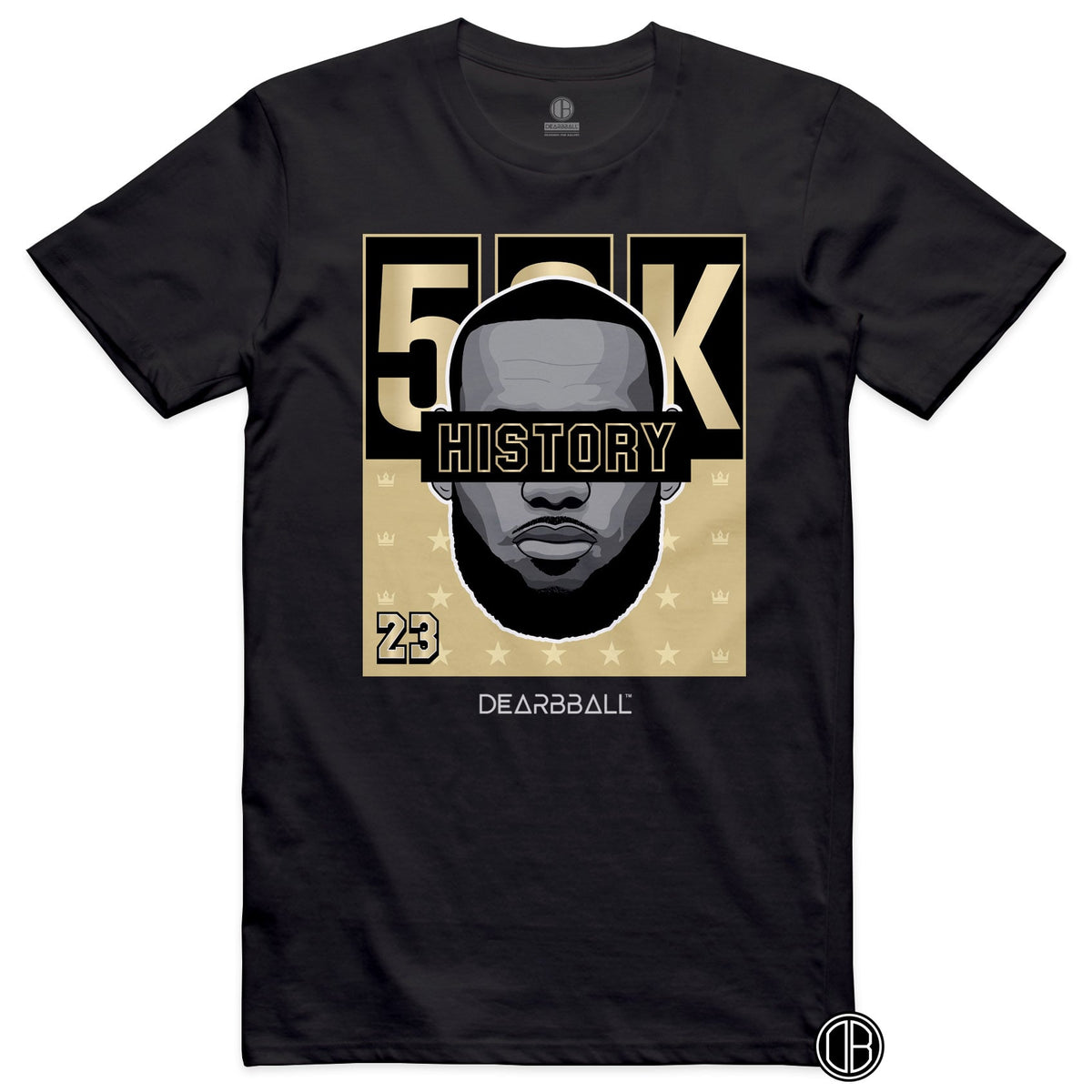 DearBBall T-Shirt - KING 50K HISTORY Gold Edition