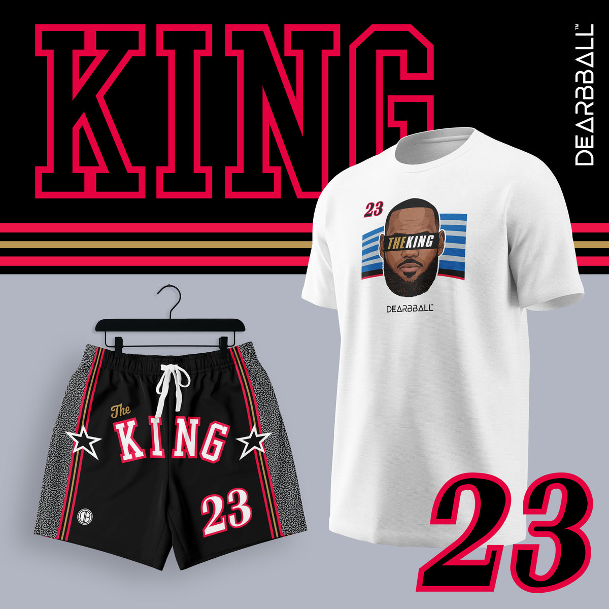 DearBBall Ensemble Short T-Shirt - KING Phila Throwback Edition