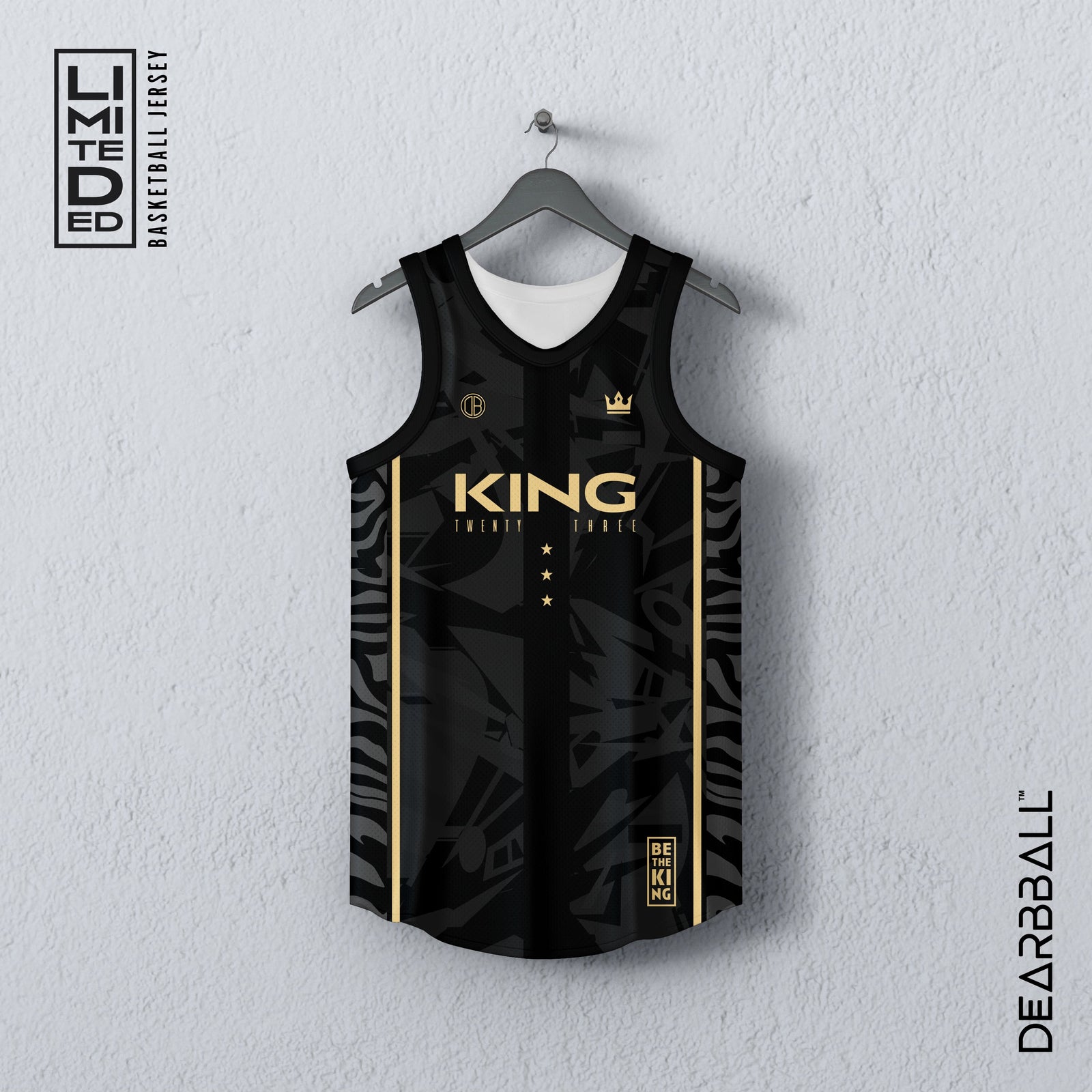 Conjunto DearBBall Camisola e Calções - Edição Ouro KING 23