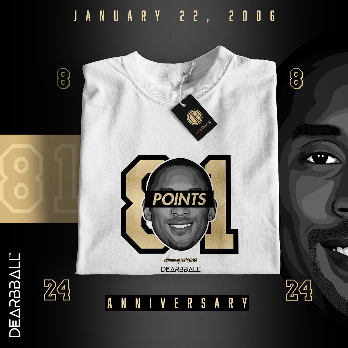 Dearbball T-Shirt - 81 pts Record Gold Edition