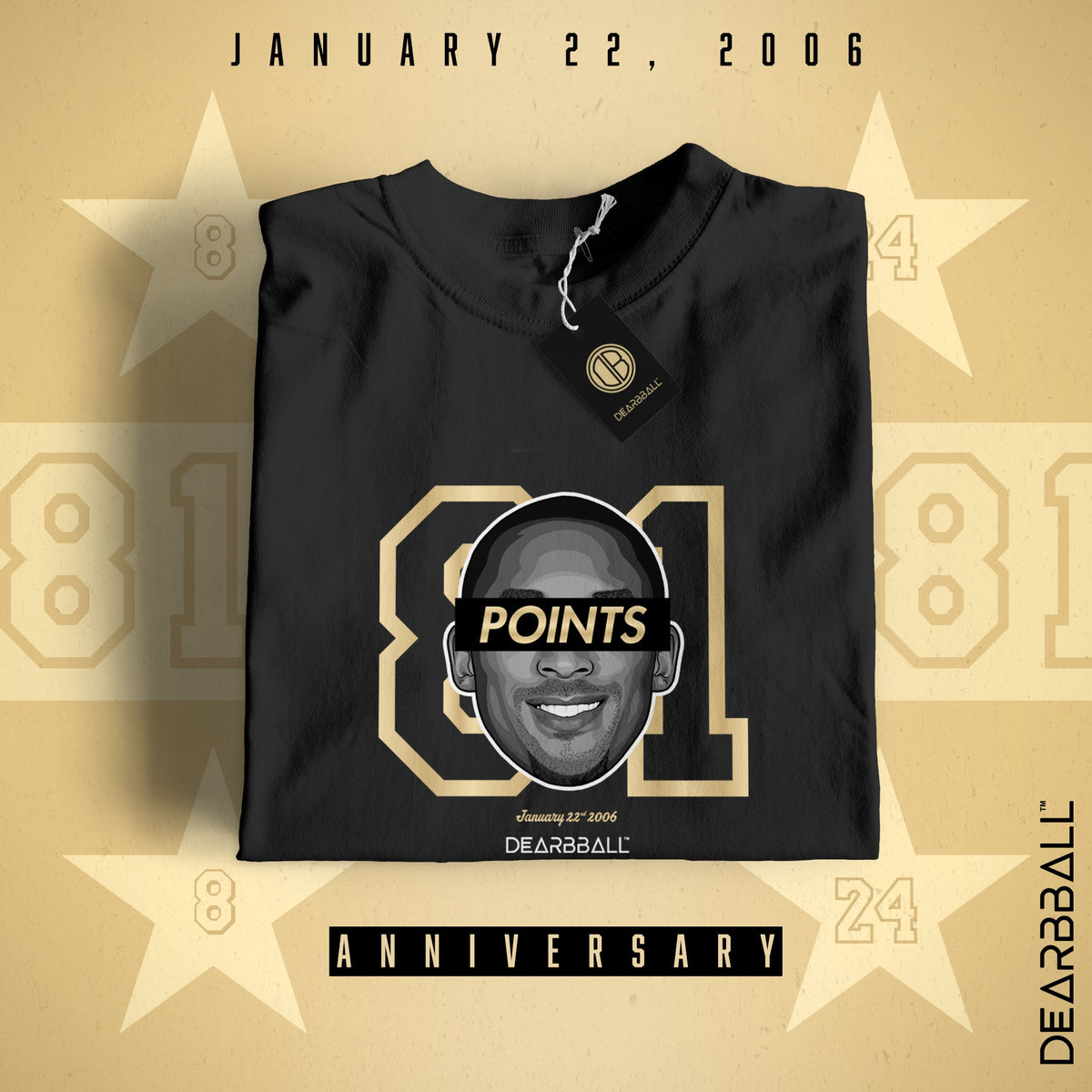 Dearbball T-Shirt - 81 pts Record Gold Edition