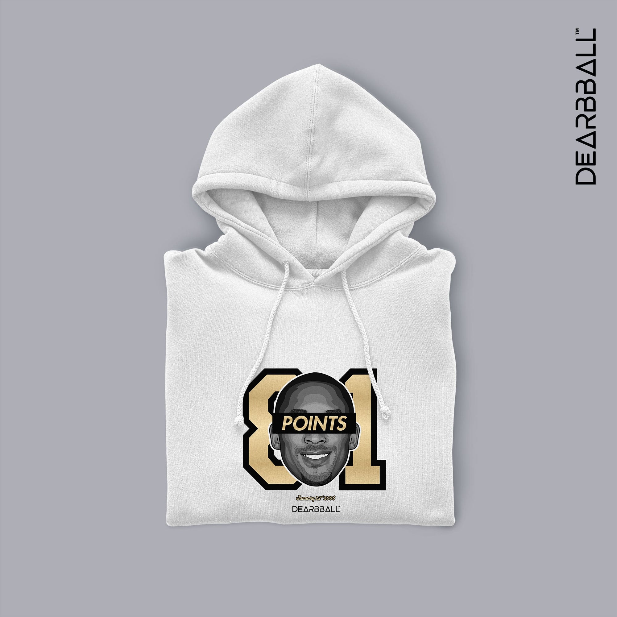 Dearbball Sweat à Capuche - MAMBA 81pts Legendary Performance Gold Edition