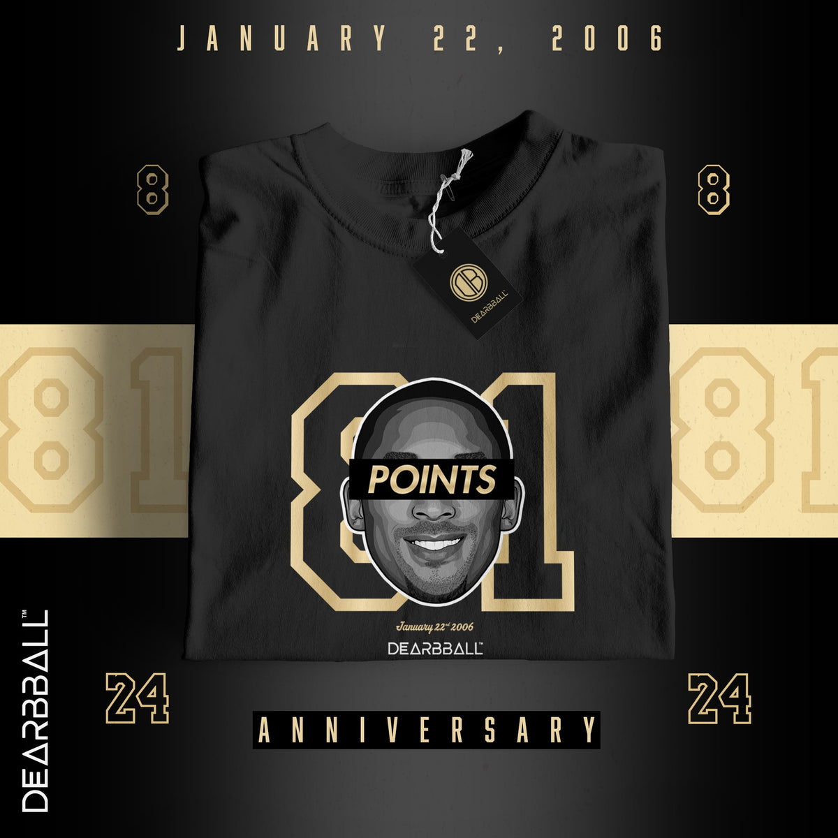 DearBBall Ensemble T-Shirt Sweat - 81 pts Record Gold Edition