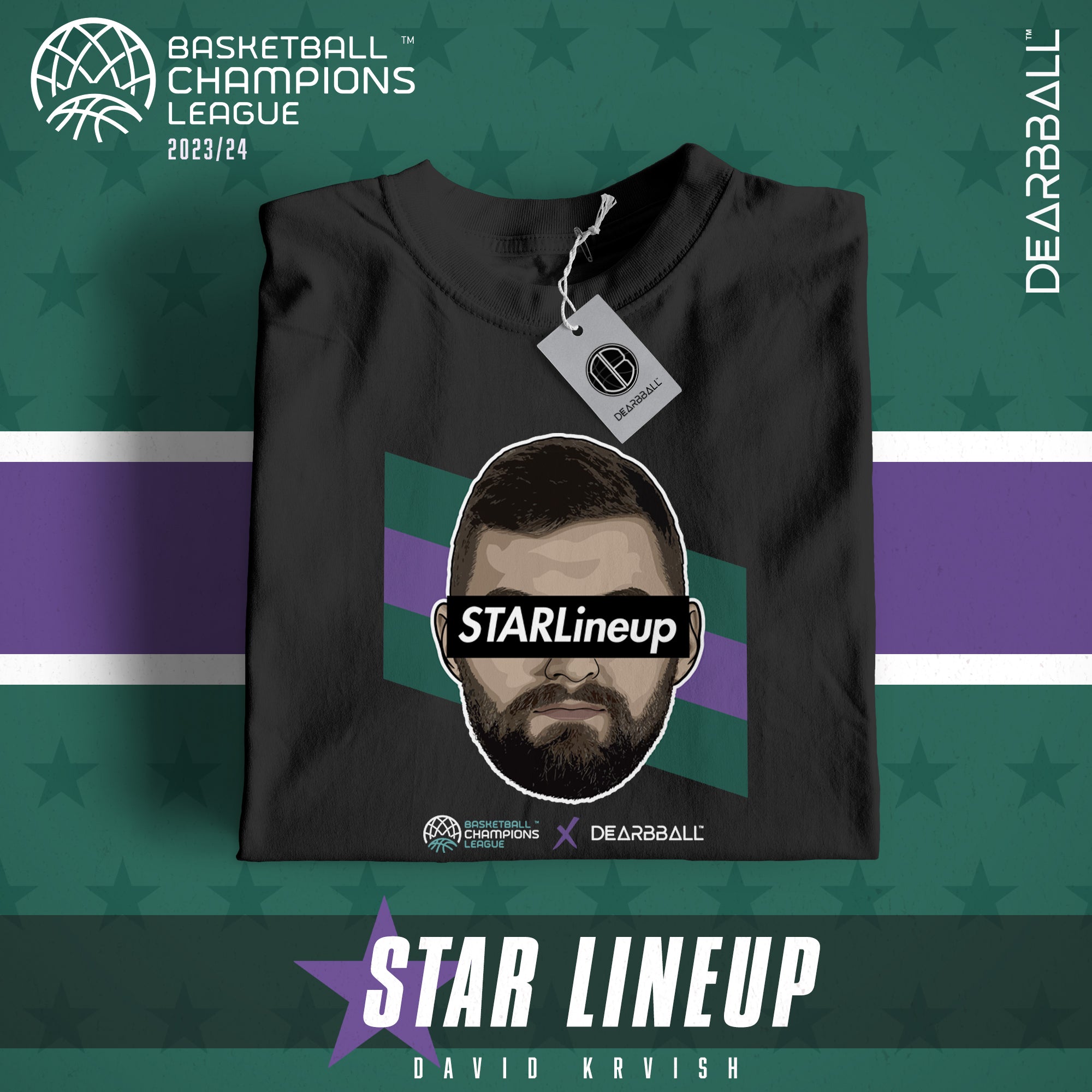 DearBBall x BCL T-Shirt - David Kravish STARLineup