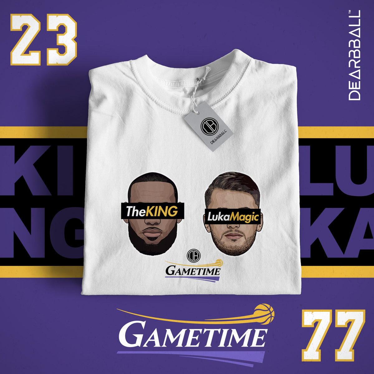 DearBBall Ensemble Short T-Shirt - KING x LukaMagic L.A. GAMETIME Edition
