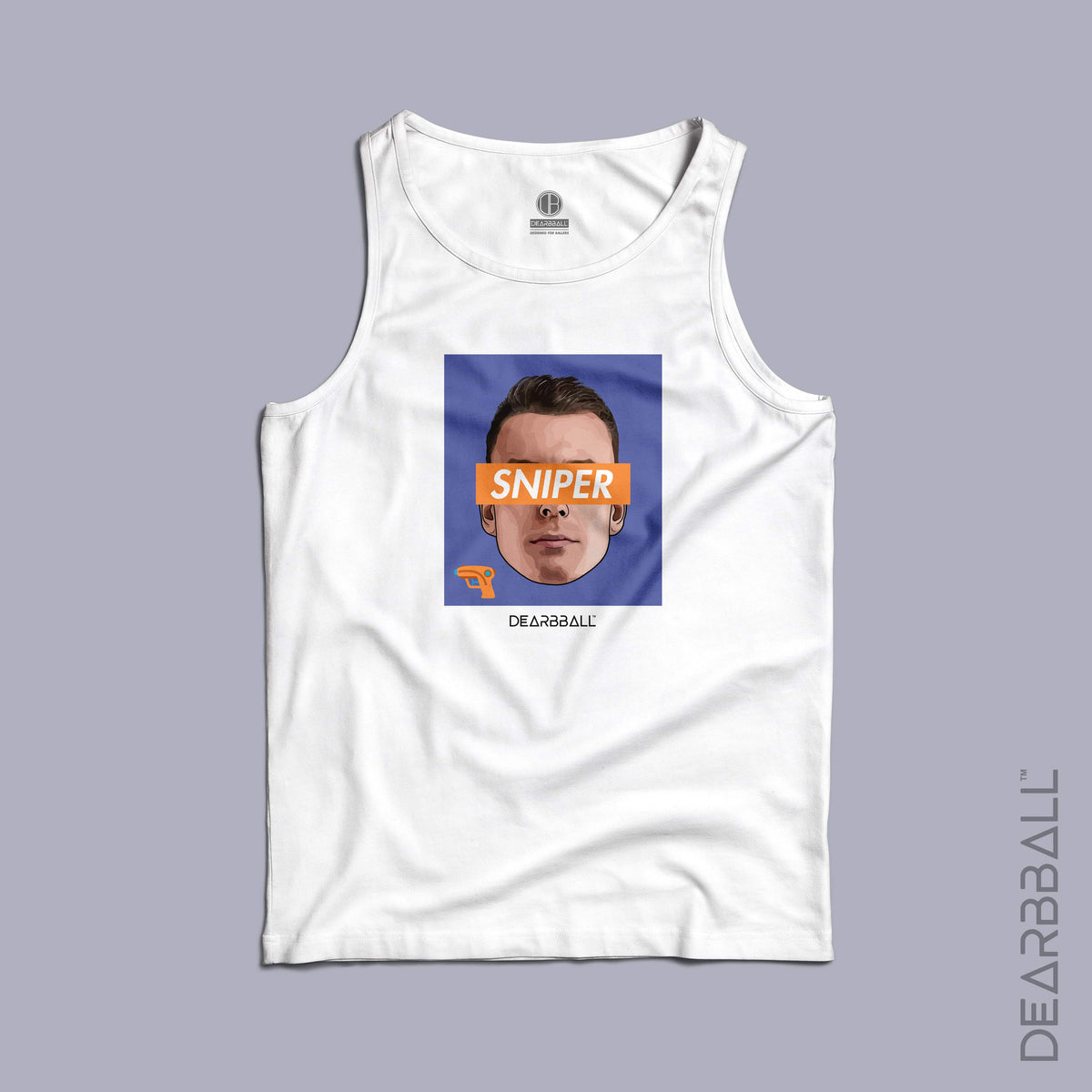 DearBBall Men&#39;s Tank Top - SNIPER Orange Edition