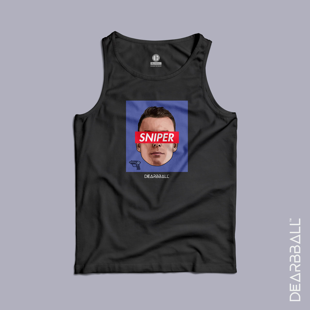 DearBBall Men&#39;s Tank Top - SNIPER Red Edition 