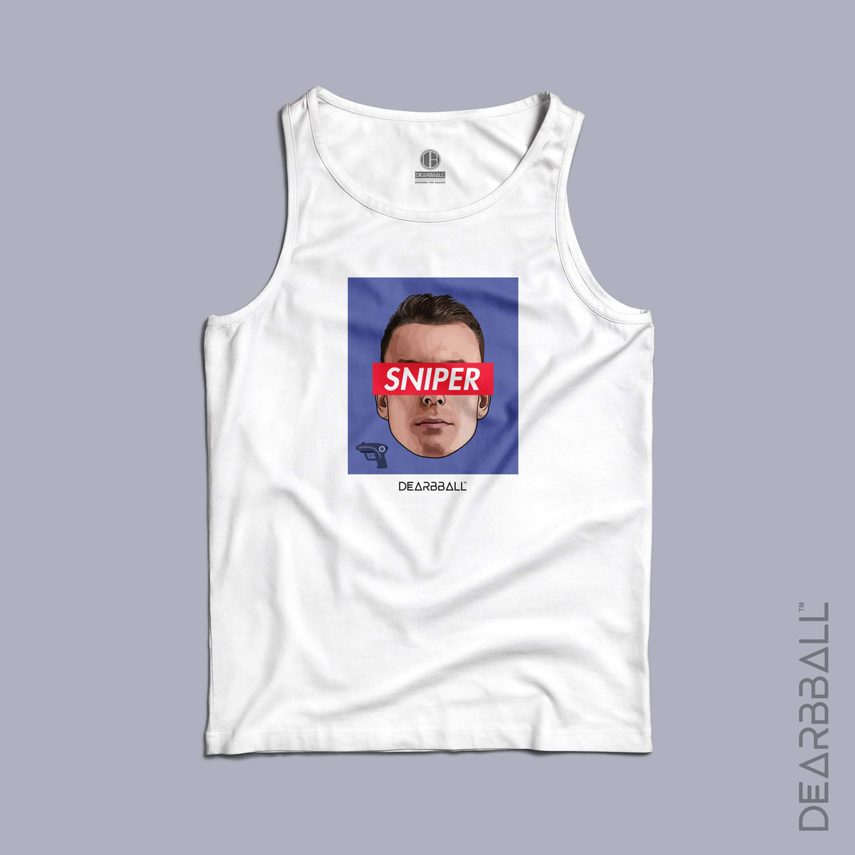 DearBBall Men&#39;s Tank Top - SNIPER Red Edition 