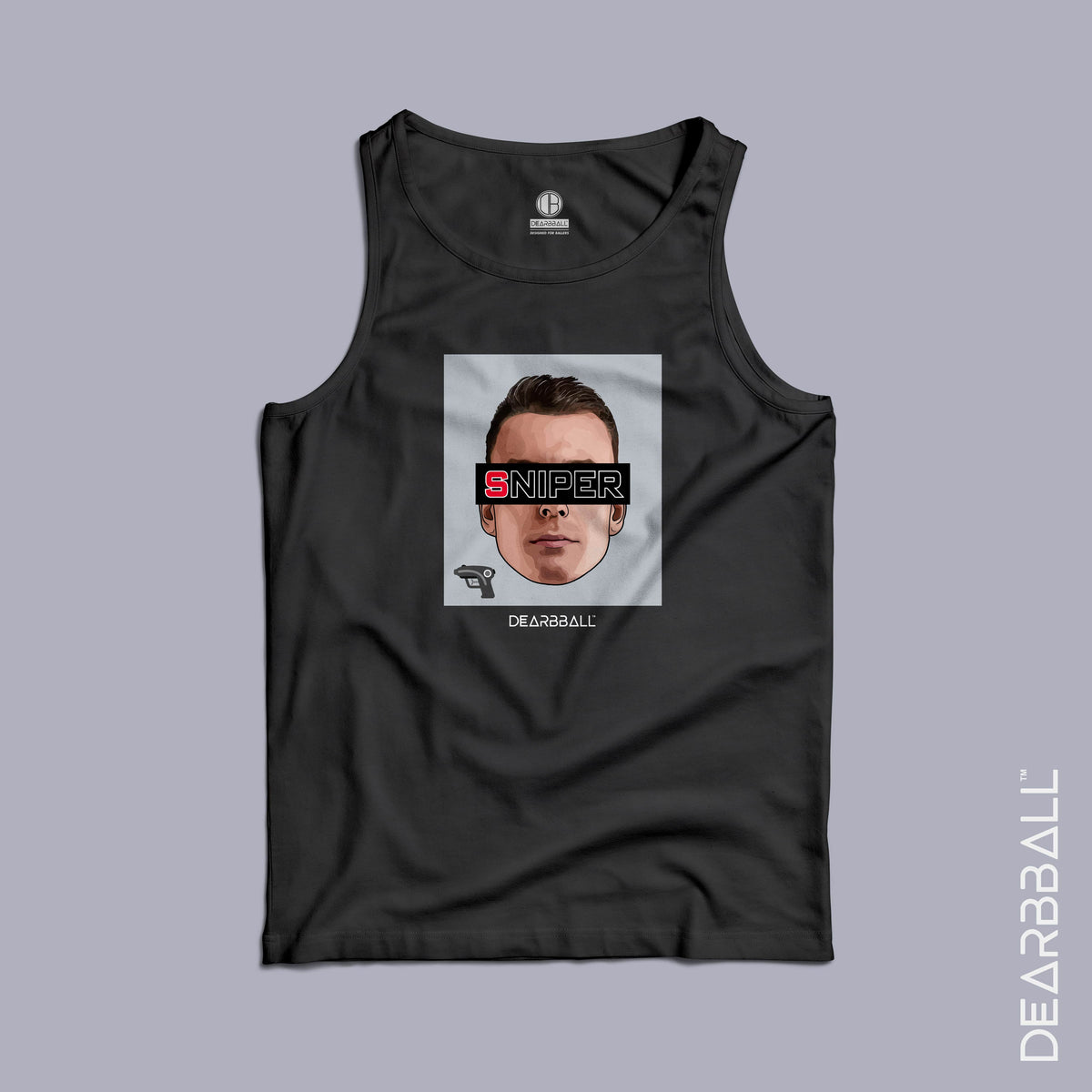 DearBBall Men&#39;s Tank Top - SNIPER Black Edition