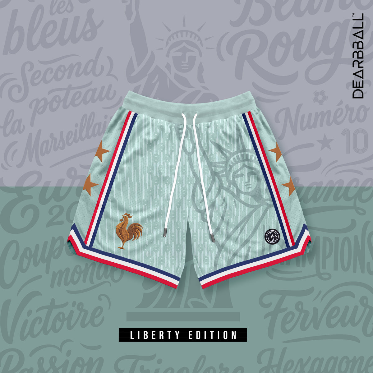 DBB SHORT MESH PREMIUM - Edizione Limitata Numerata L.A. INFINITY Bianco