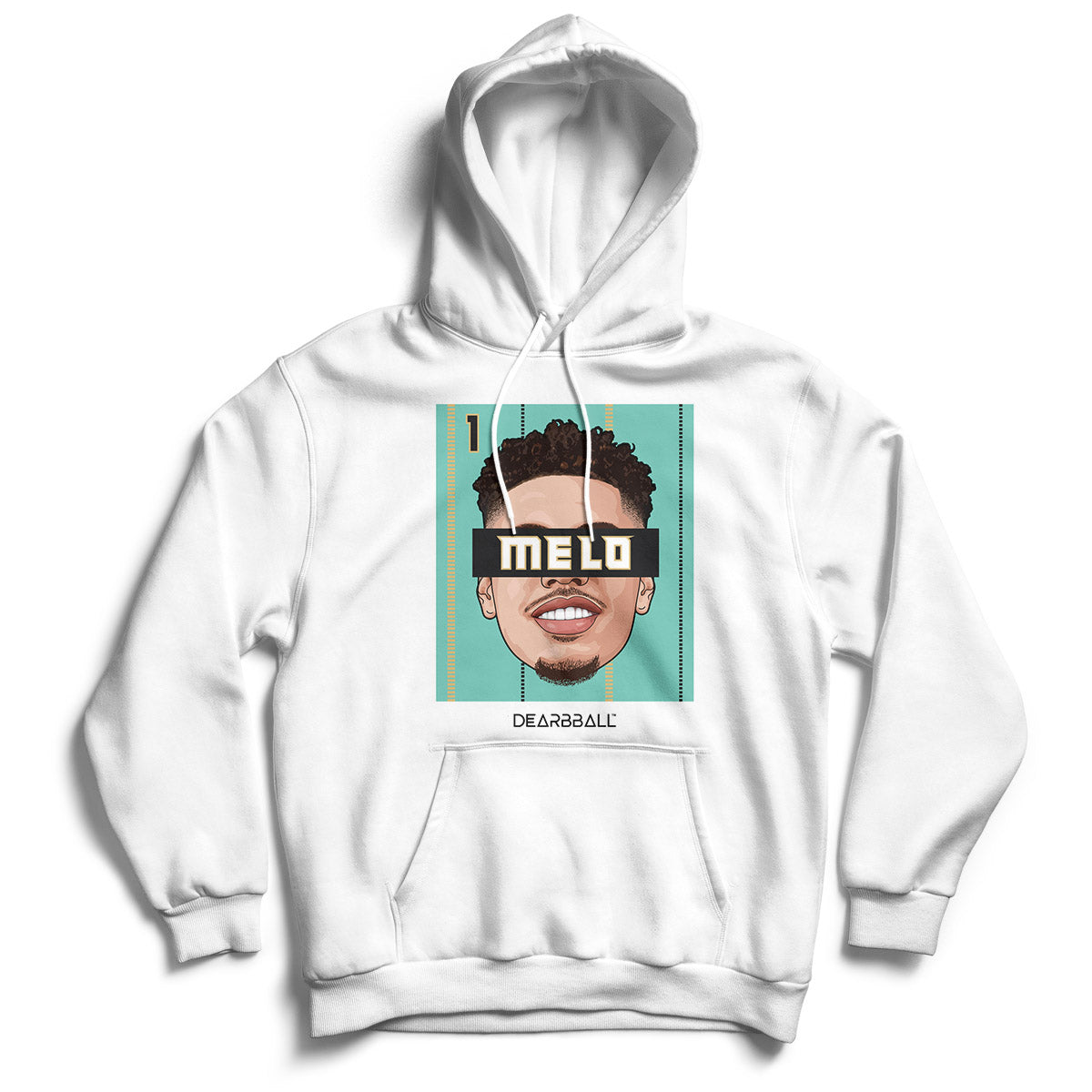 Sweatshirt com Capuz DearBBall - MELO Edição Teal