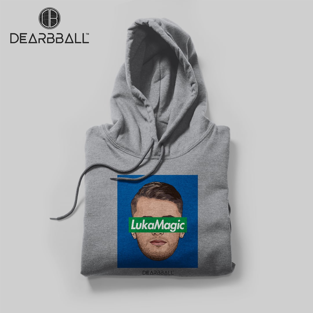 [CHILDREN] DearBBall Hooded Sweatshirt - LukaMagic Blue Green Edition