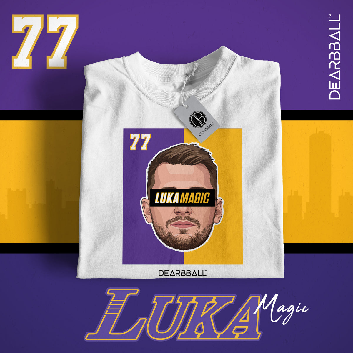 DearBBall T-Shirt - LUKA MAGIC 77 L.A. Edition