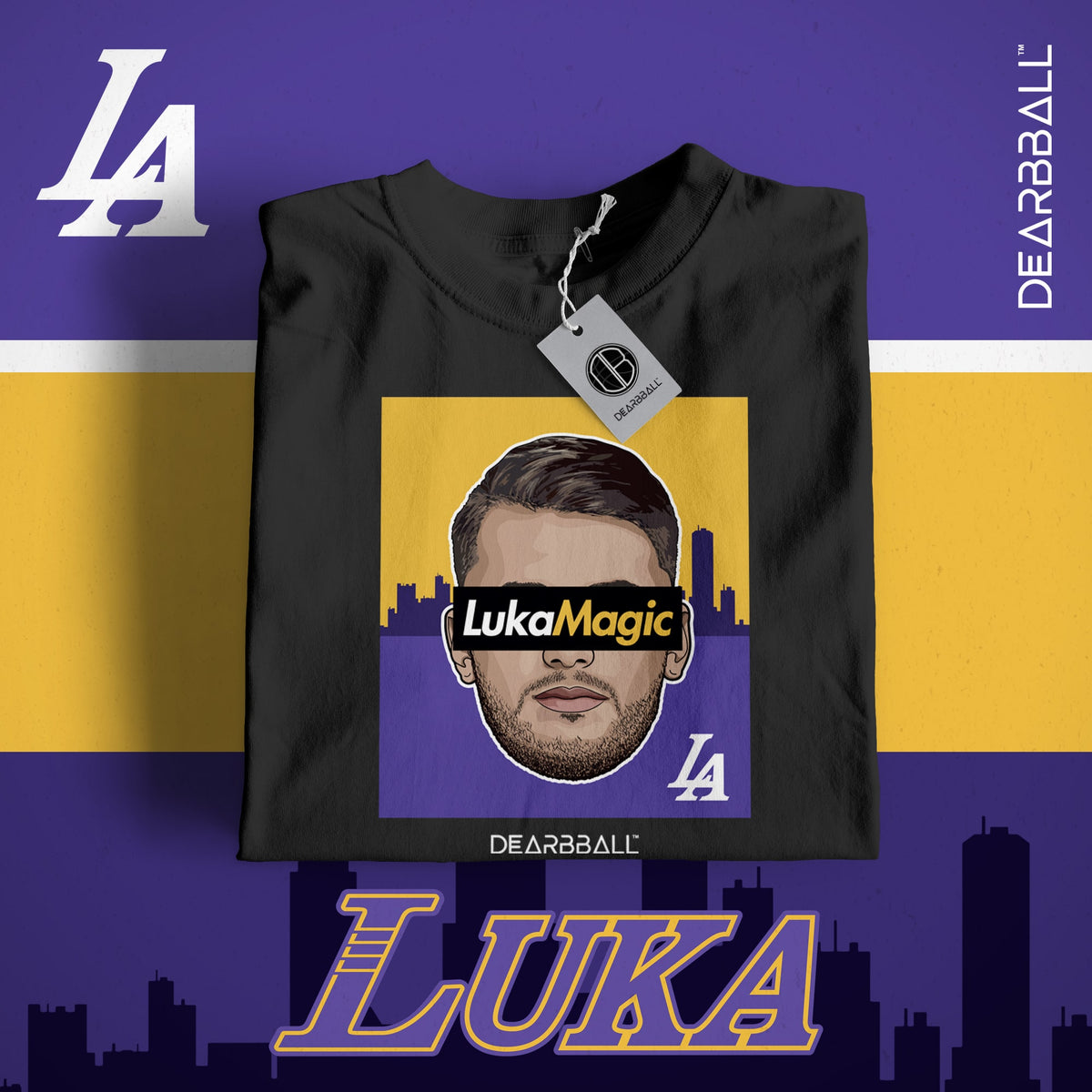 T-shirt DearBBall - Edição LukaMagic LA Skyline