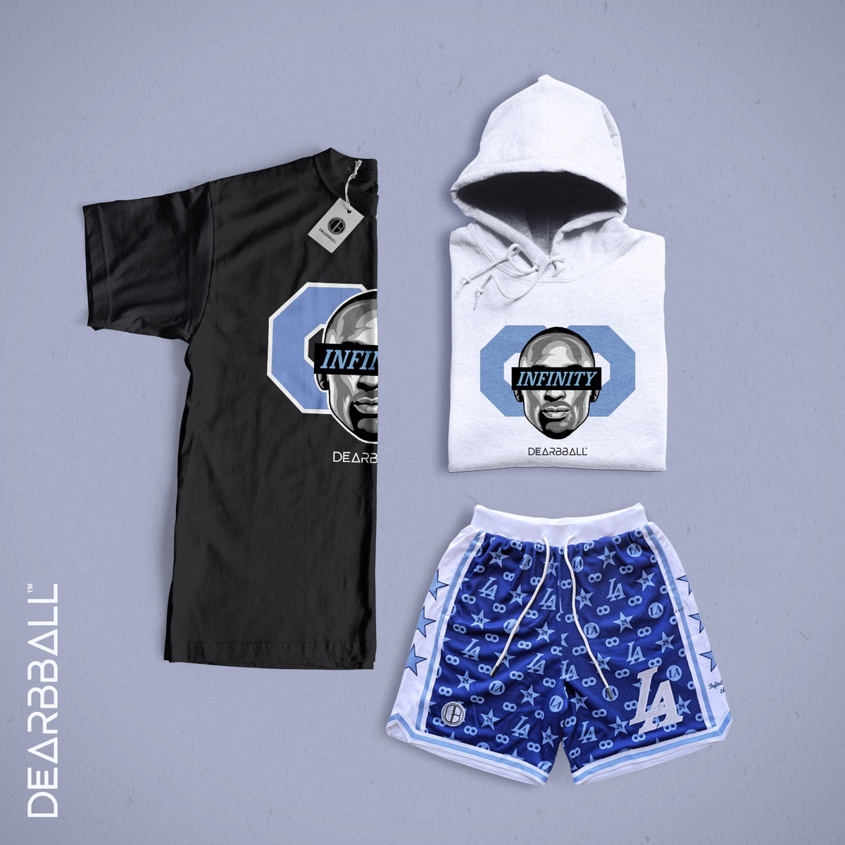 DBB PREMIUM MESH SHORTS - LOS ANGELES 24 8 INFINITY LIMITED EDITION ♾️ 