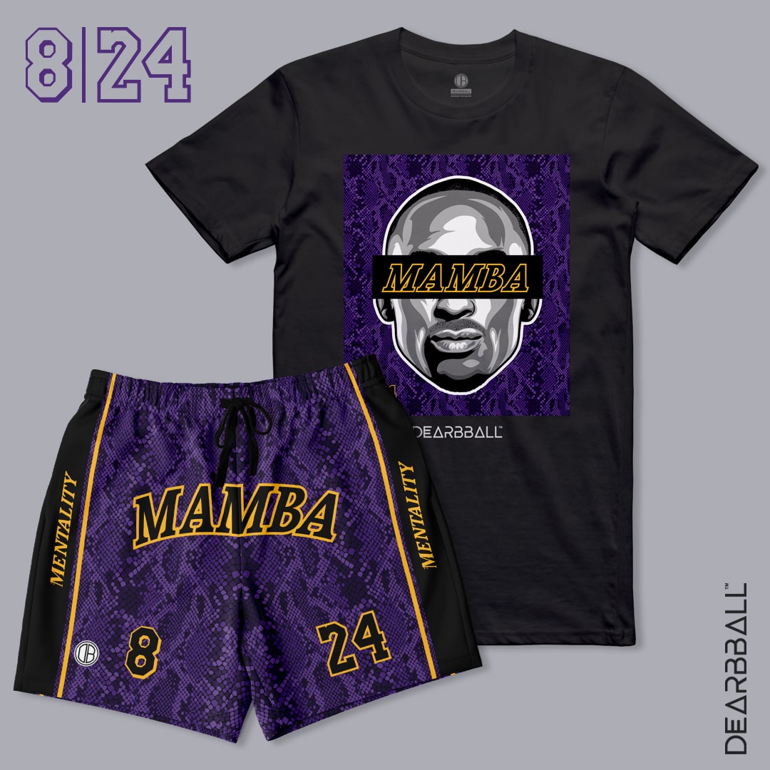 DearBBall Rookie Pack Fashion Short - MAMBA Snake Skin Purple Edition