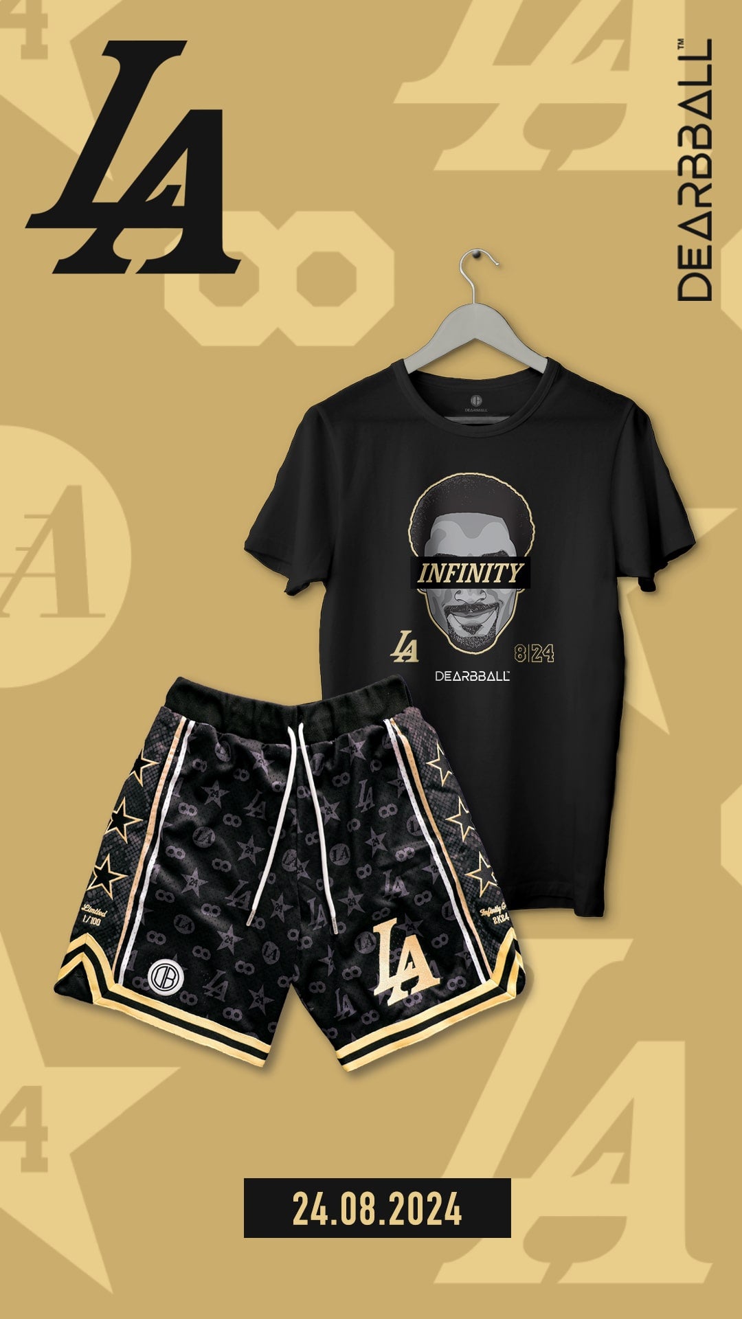 Conjunto DearBBall Calção MESH e T-Shirt - Infinity 2K24