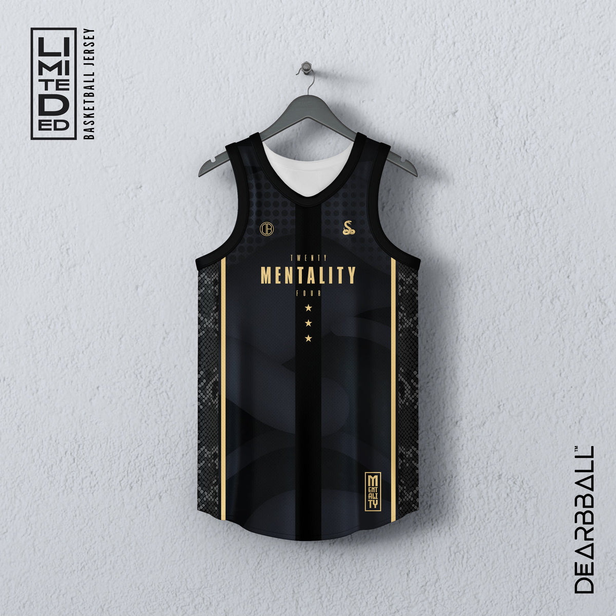 DearBBall Ensemble Maillot Short - MENTALITY 24 Gold Edition
