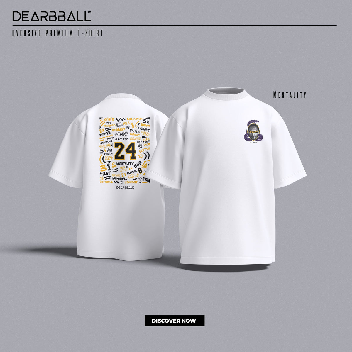 DearBBall T-Shirt Oversized Premium - Mentality Snake Words Matter Edition