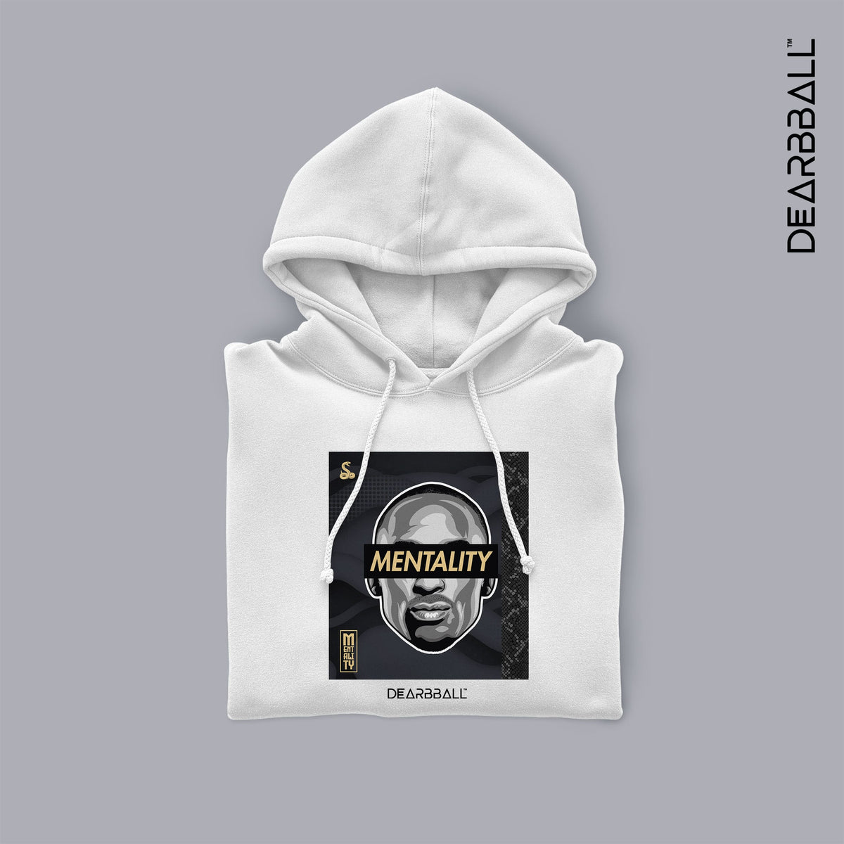 DearBBall Sweat à Capuche - MENTALITY Black &amp; Gold Luxury Edition