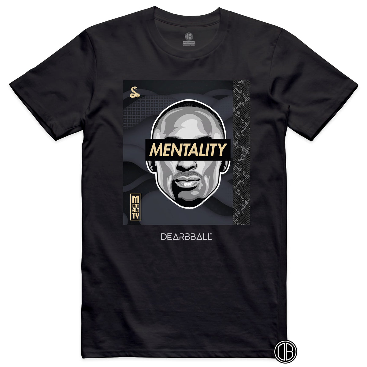 DearBBall T-Shirt - MENTALITY Black &amp; Gold Luxury Edition