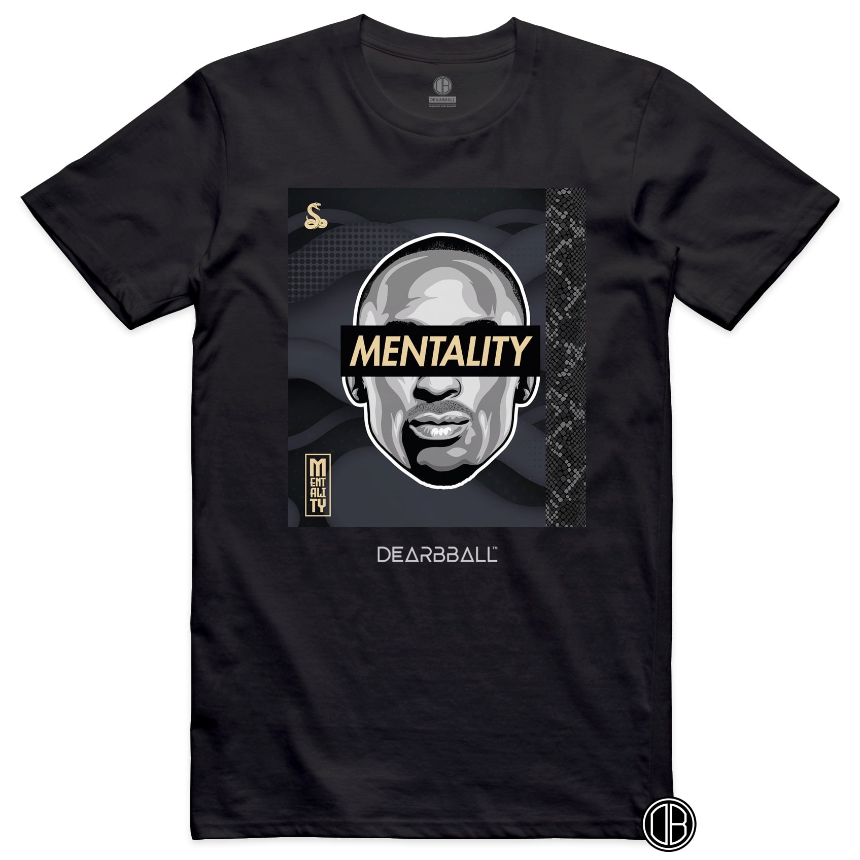 DearBBall T-Shirt - MENTALITY Black & Gold Luxury Edition