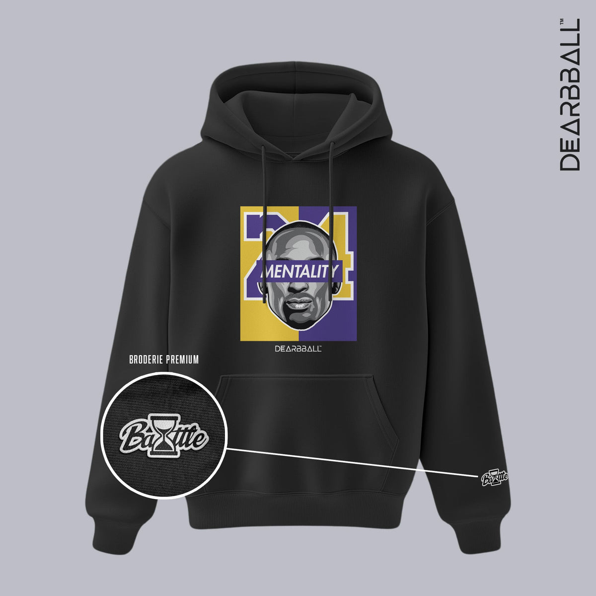 DearBBall Sweat à Capuche - MENTALITY 24 BOG Premium Edition