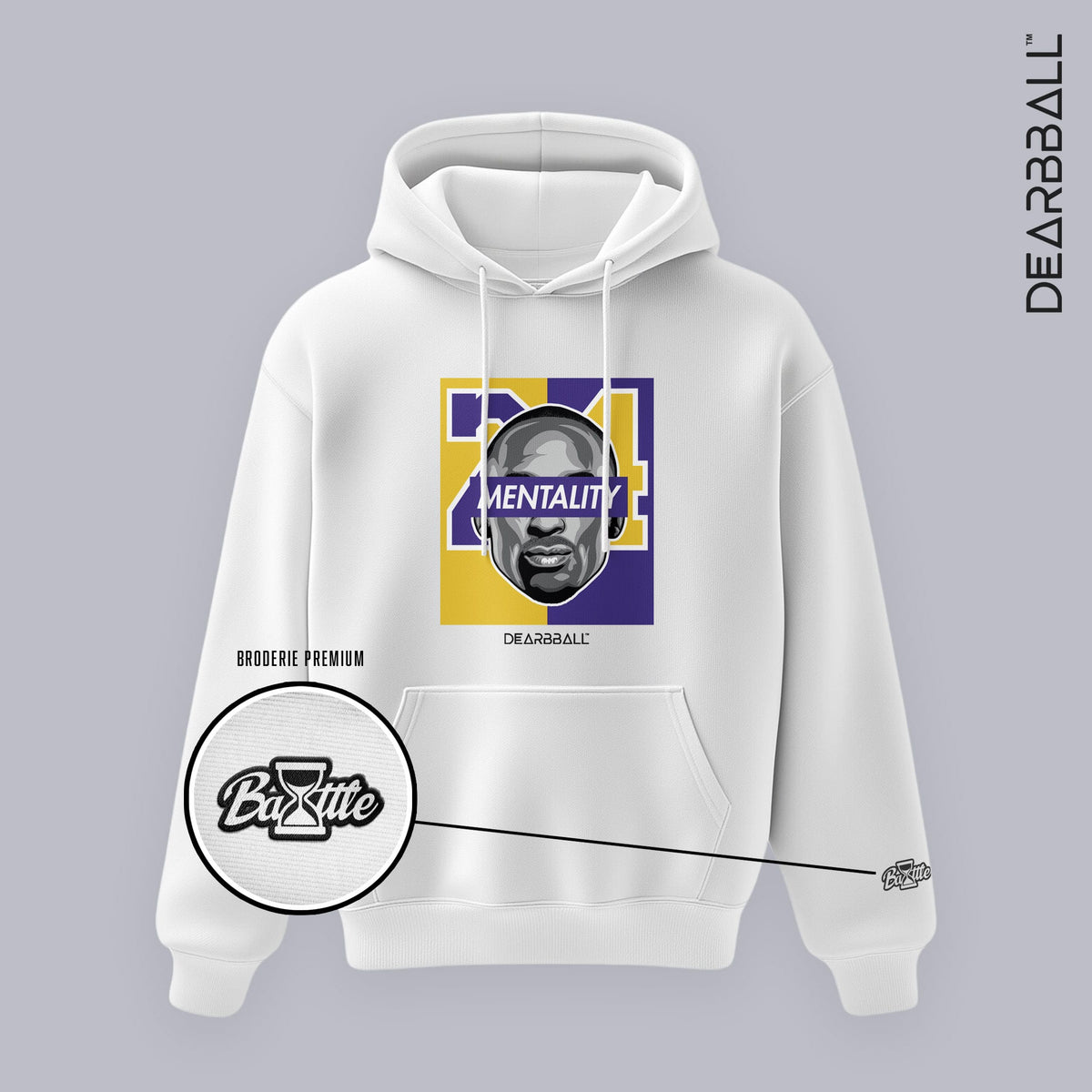 DearBBall Sweat à Capuche - MENTALITY 24 BOG Premium Edition
