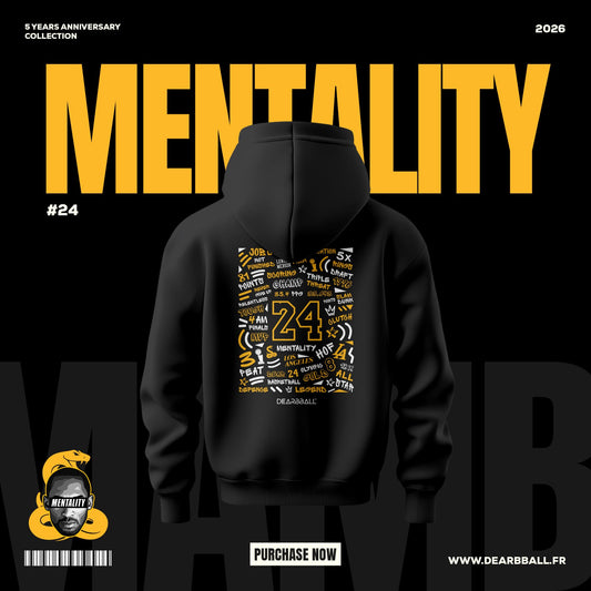 DearBBall Felpa con Cappuccio Premium - Edizione Mentality 24 Snake Words Matter