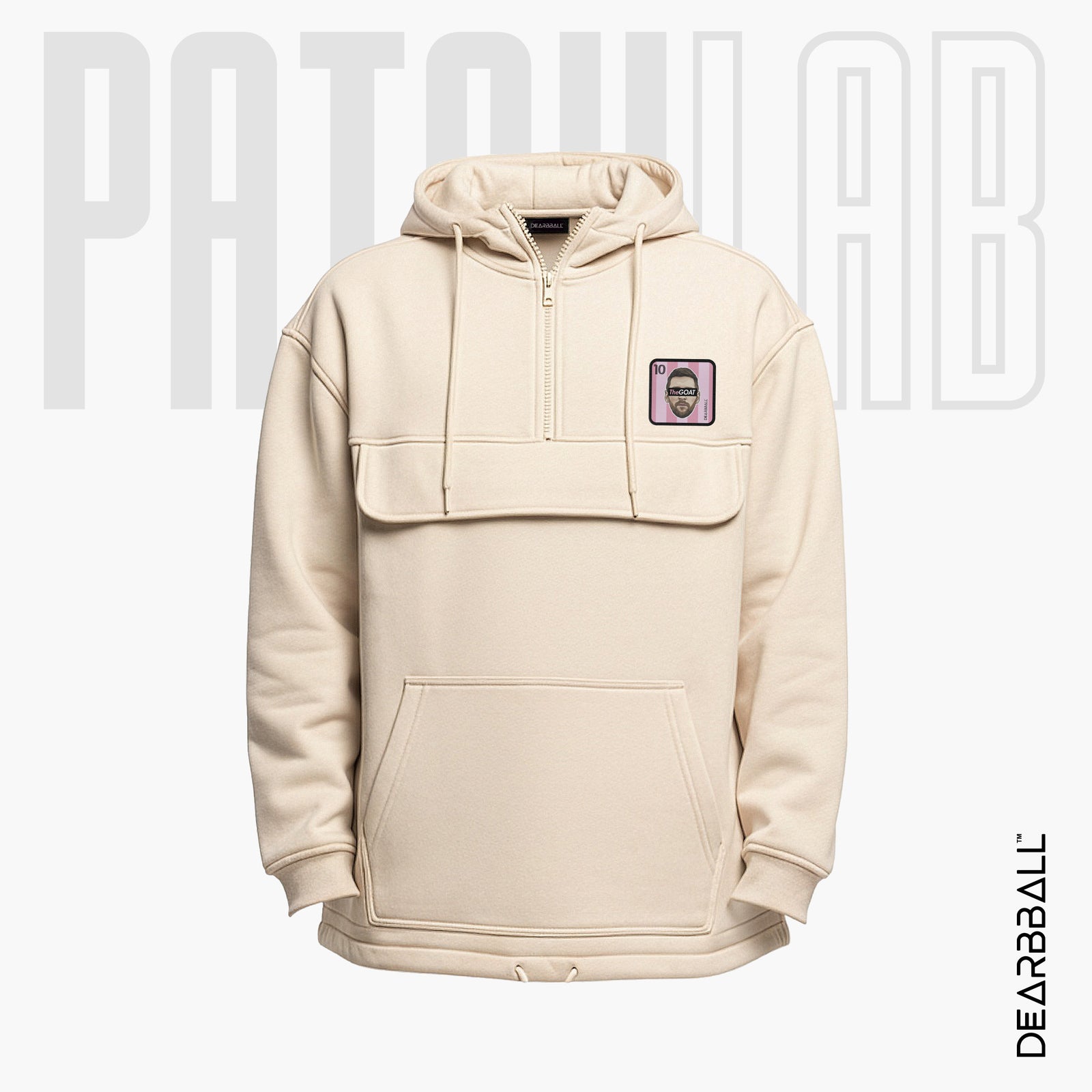 Hettegenser 3/4 Glidelås PatchLab