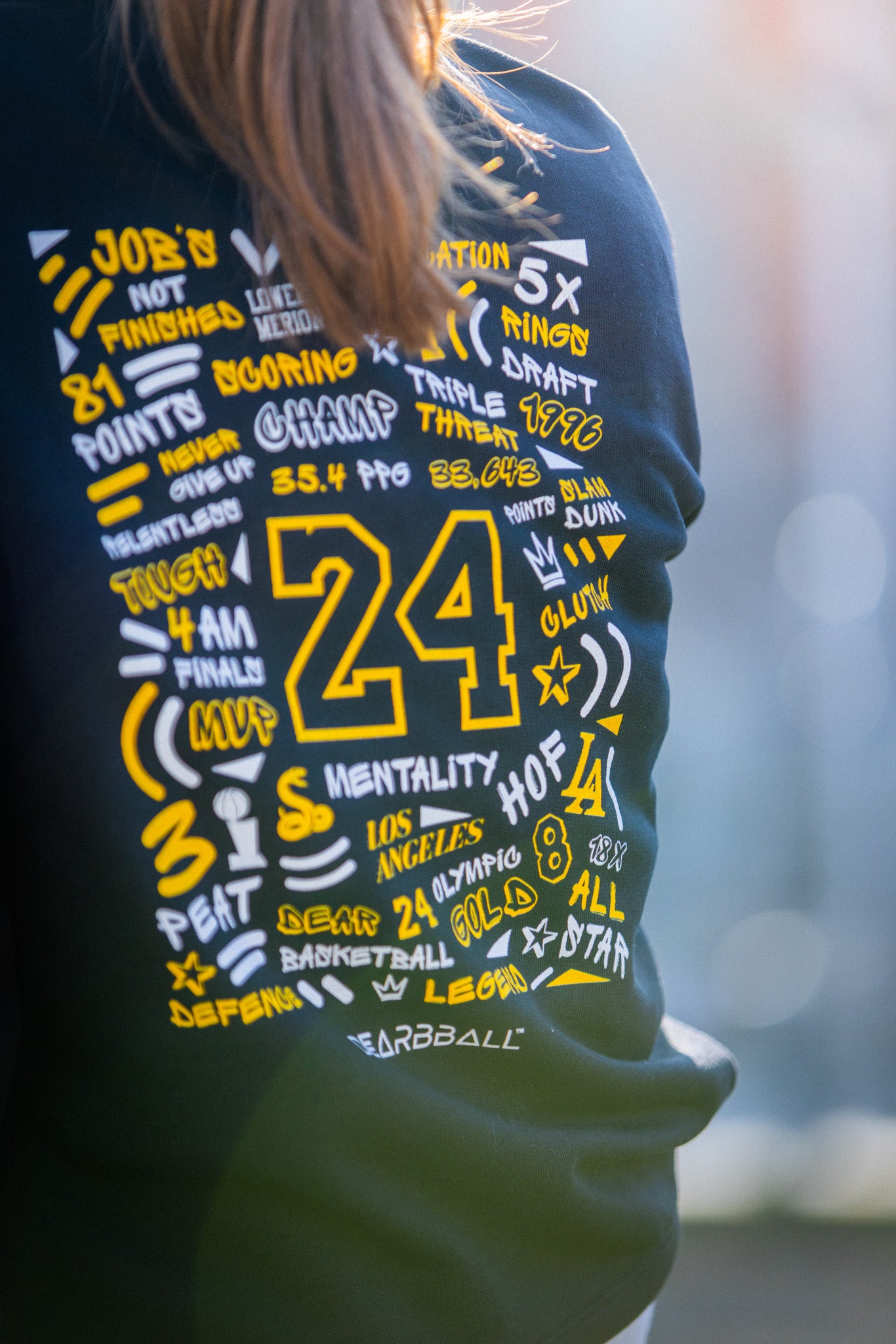DearBBall Hoodie Premium - Mentality 24 Snake Edição Words Matter