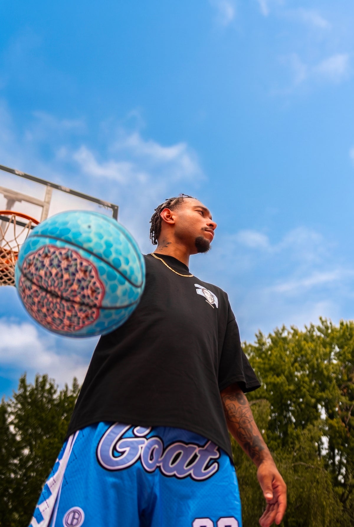 DearBBall Ensemble Short Mesh T-Shirt Premium - YOUNG GOAT NC Words Matter Edition