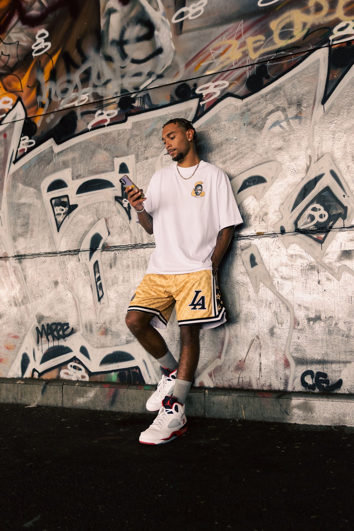 DearBBall Ensemble Short Mesh T-Shirt Premium - INFINITY GOLD Words Matter Edition