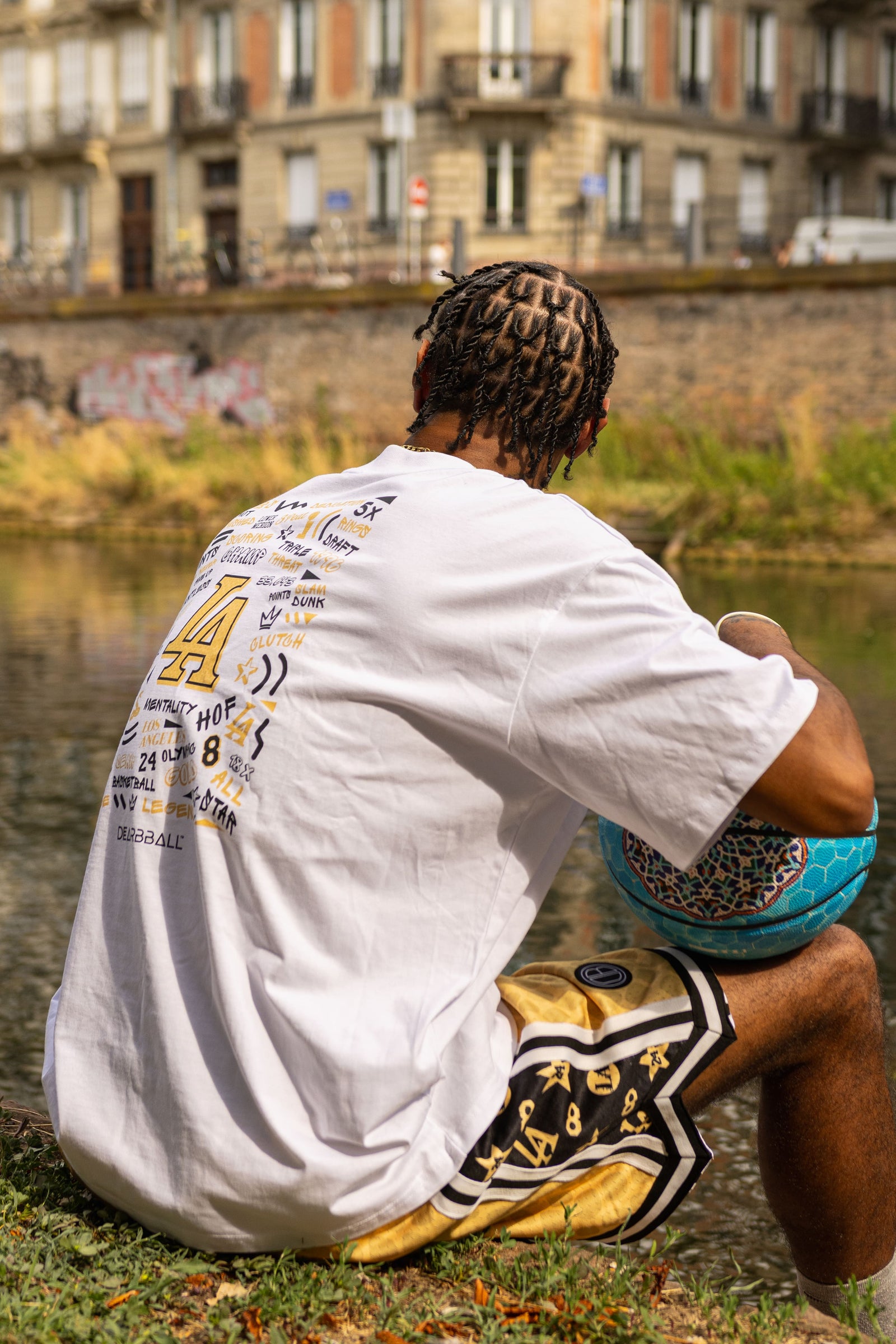 DBB SHORT MESH PREMIUM - L.A. INFINITY WEIß NUMMERIERTE LIMITIERTE EDITION