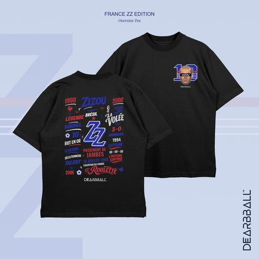 DearBBall T-Shirt Oversize Premium - ZIZOU 10 France Words Matter Edition
