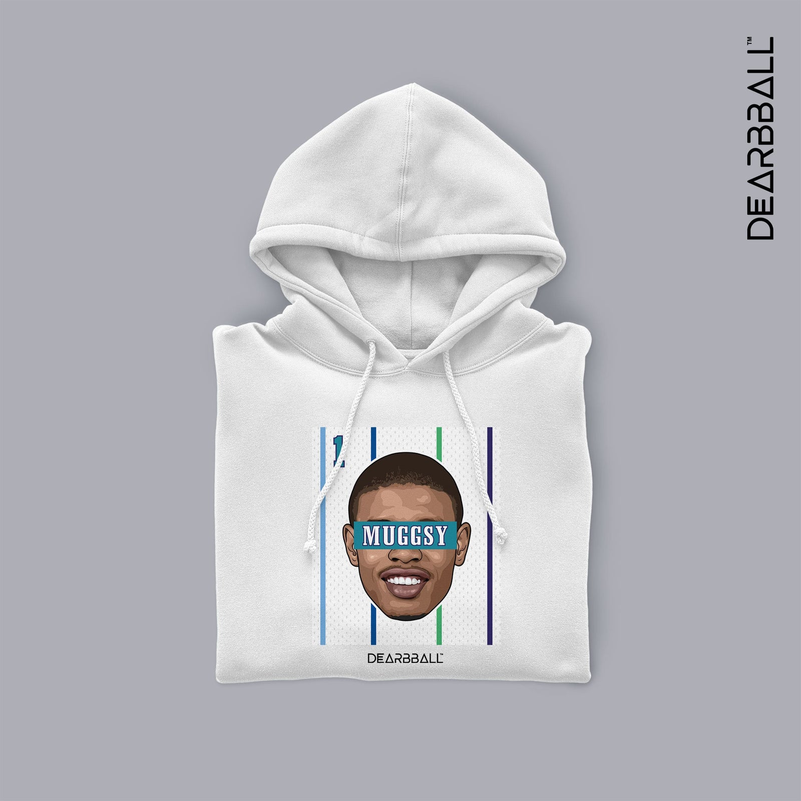 DearBBall Kapuzenpullover - MUGGSY Weiß Edition