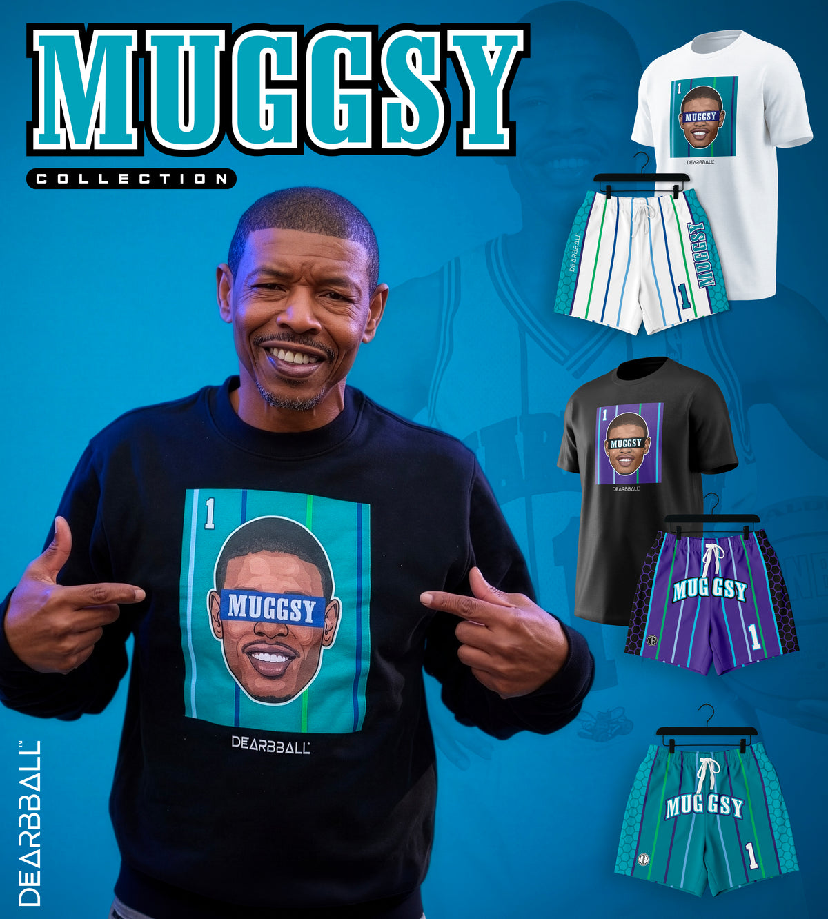 DearBBall Sweatshirt - MUGGSY Purple Edition