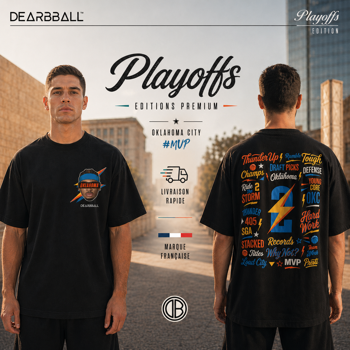 DearBBall Hoodie Premium - SHAI OKLAHOMA Words Matter Edition