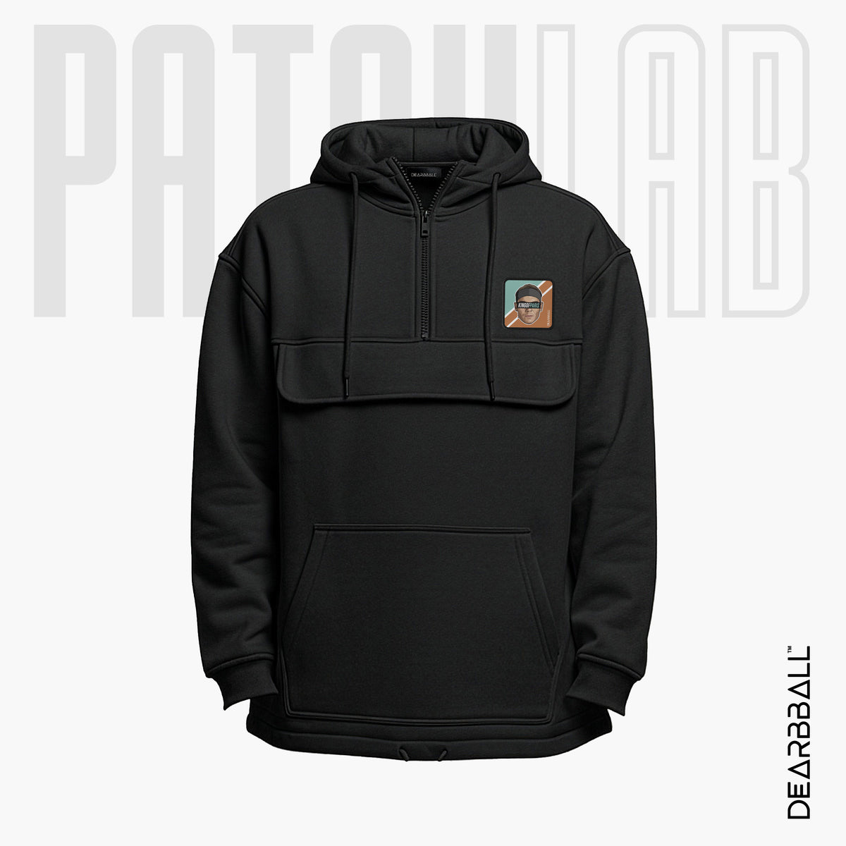Felpa con Zip 3/4 PatchLab