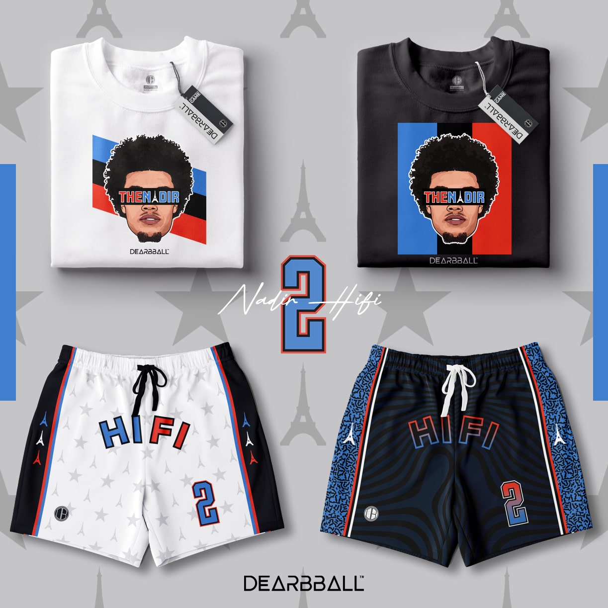 T-shirt DearBBall - Edição TheNADIR Paris Colors