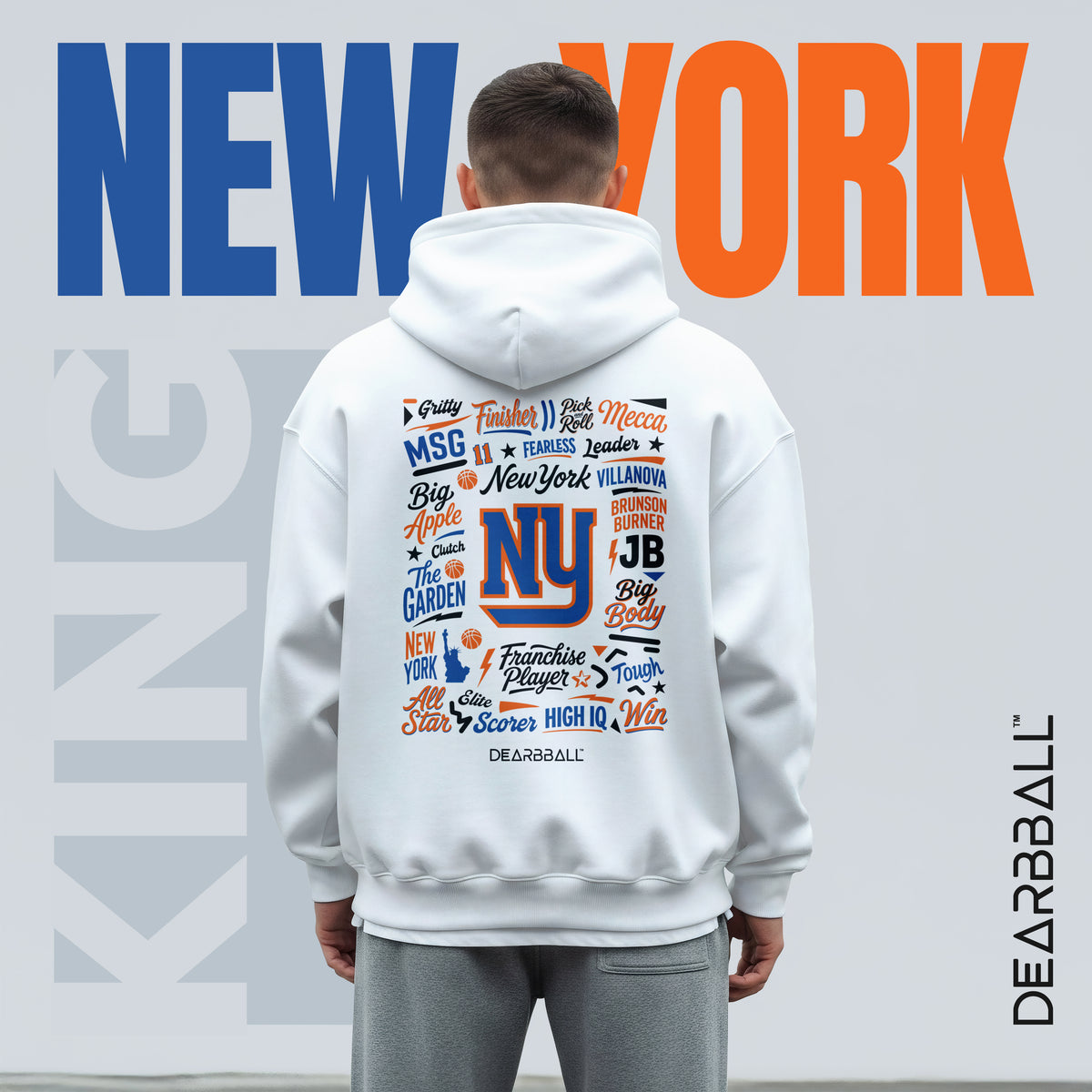 DearBBall Hoodie Premium - New York Words Matter Edition