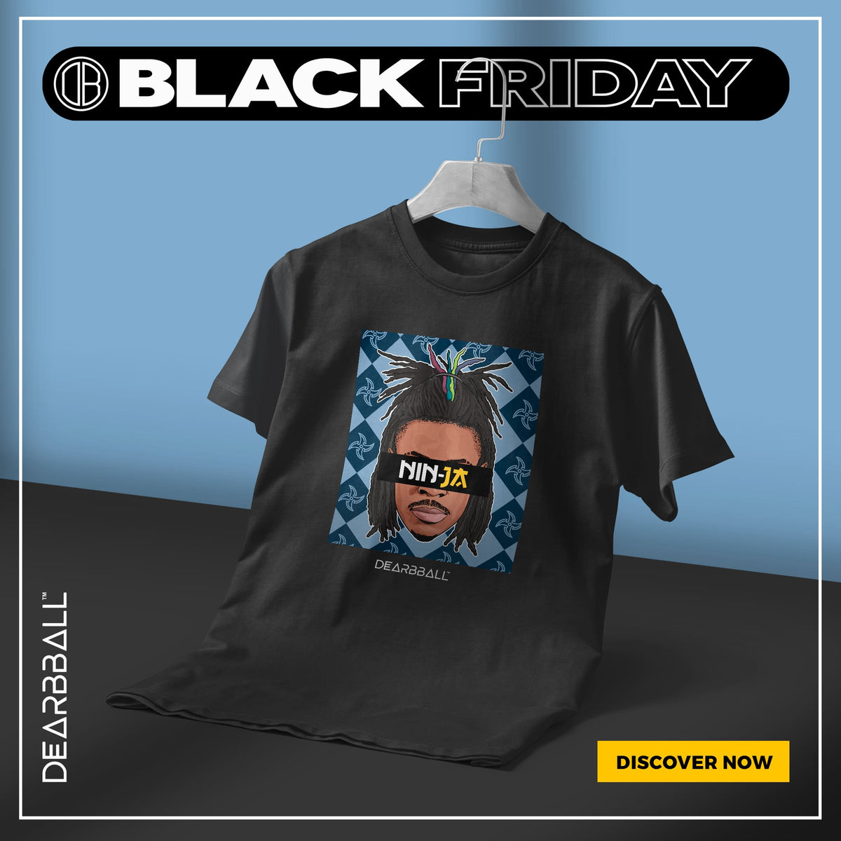 DearBBall T-Shirt - New NINJA Shuriken Edition 🥷🏿