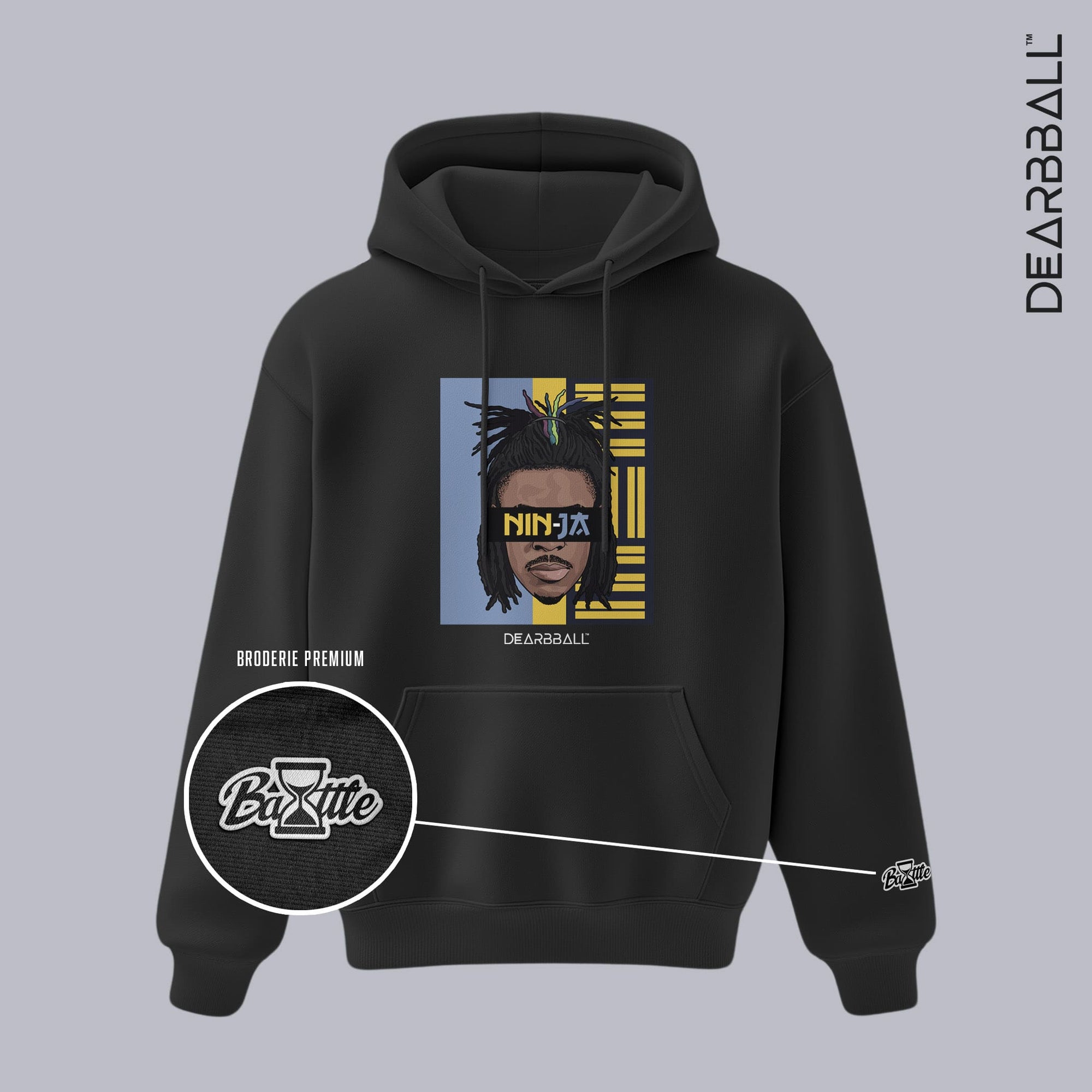 DearBBall Sweat à Capuche - NIN-JA BOG Premium Edition