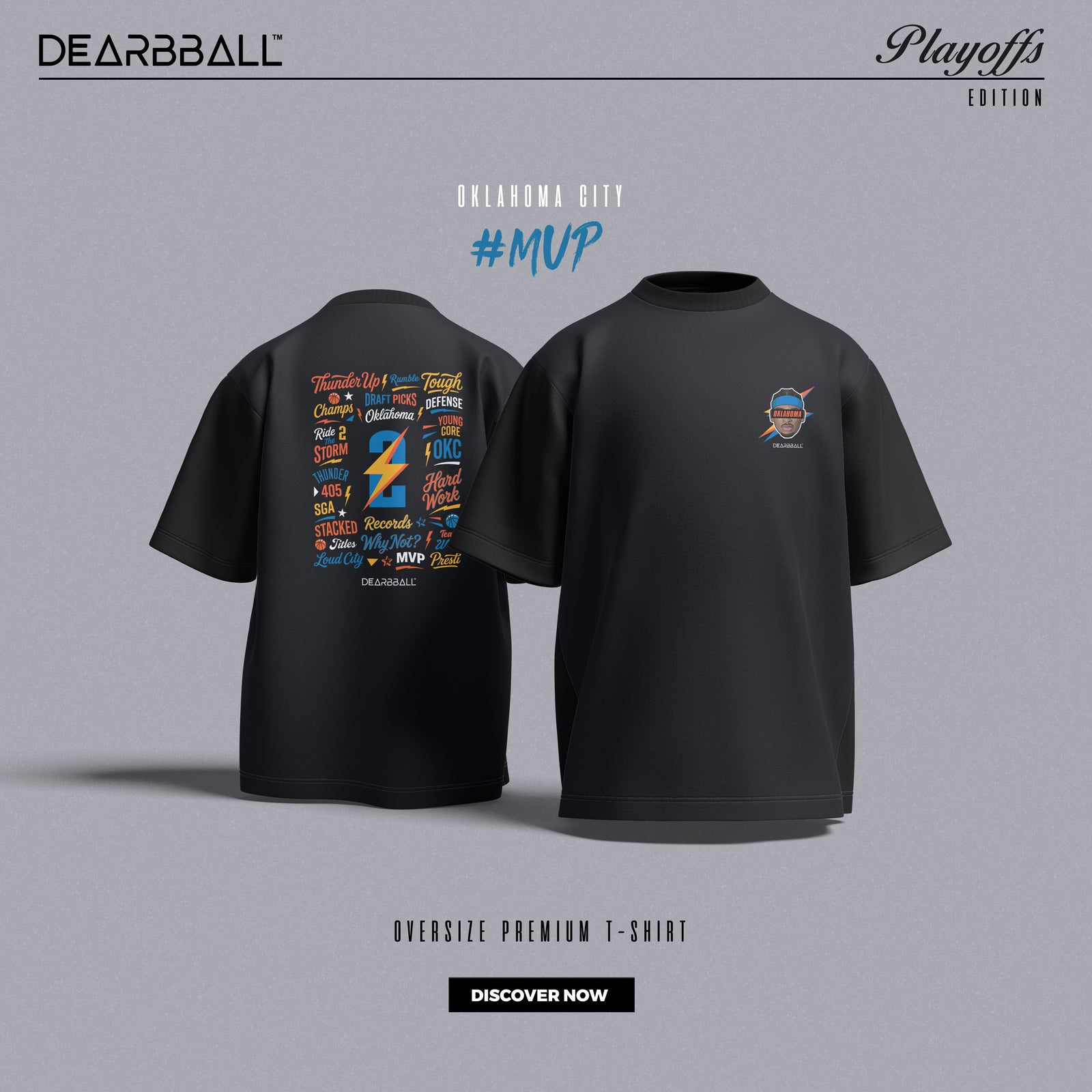 DearBBall T-skjorte Oversized Premium - SHAI OKLAHOMA Words Matter-utgave