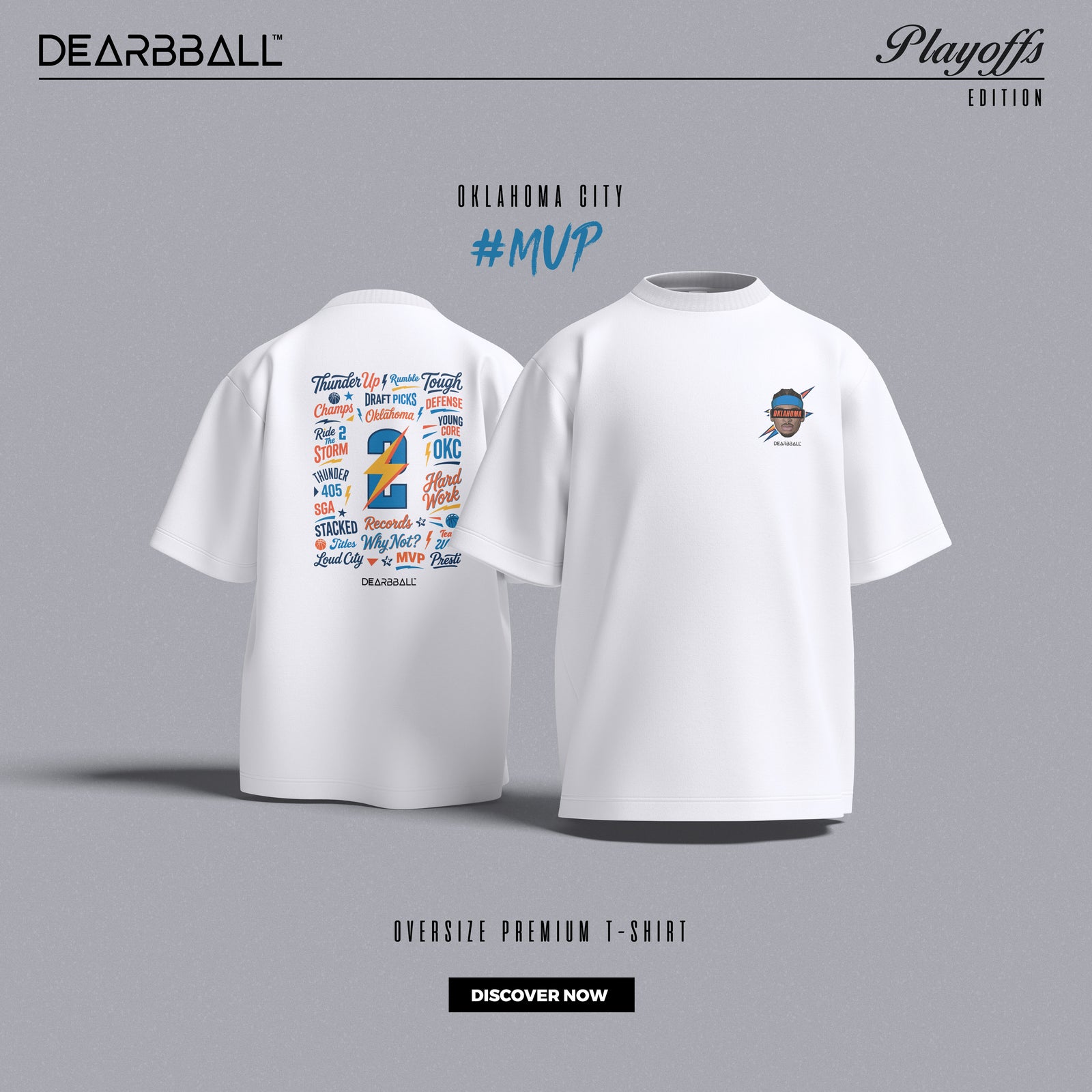 DearBBall T-skjorte Oversized Premium - SHAI OKLAHOMA Words Matter-utgave