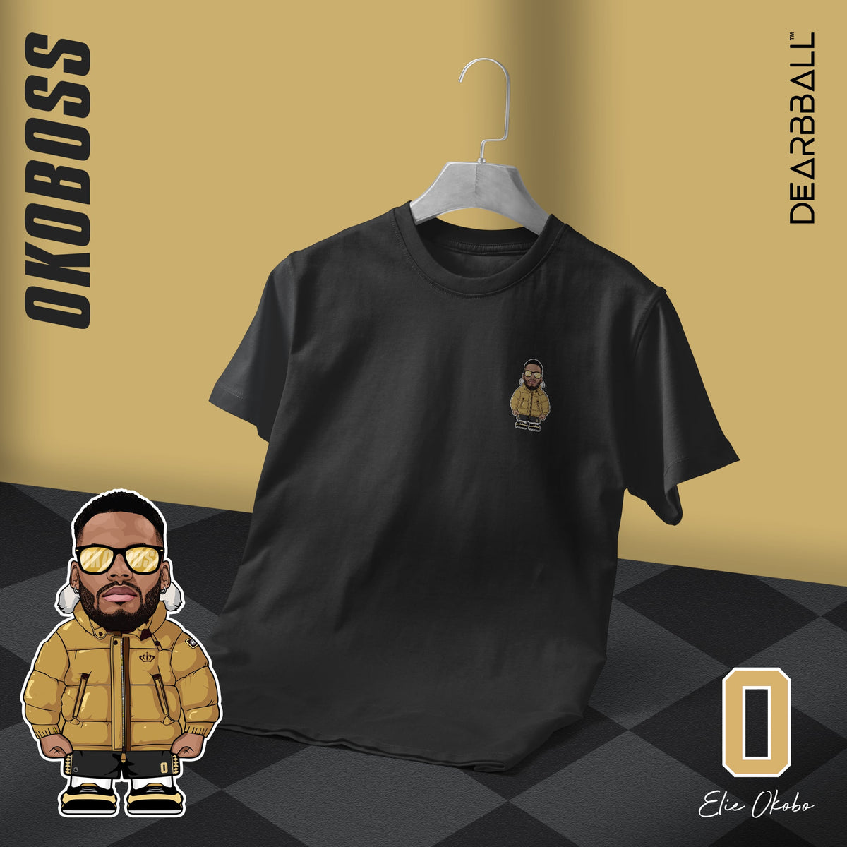 DearBBall T-Shirt - Mini OKOBOSS Gold (Formato Coração)